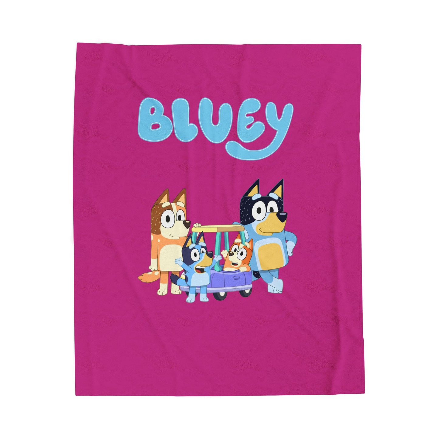 Princess Grace  Bluey Velveteen Plush Blanket  Soft and Cozy for Kids