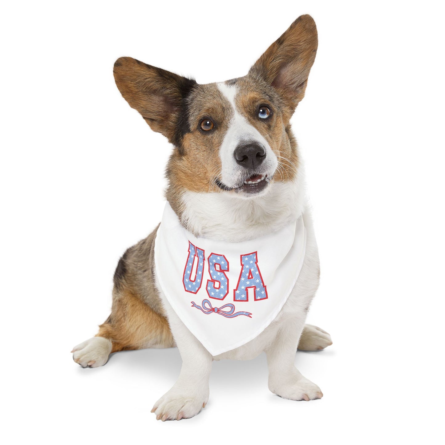 Princess Grace  USA Patriotic Pet Bandana Collar for Dogs