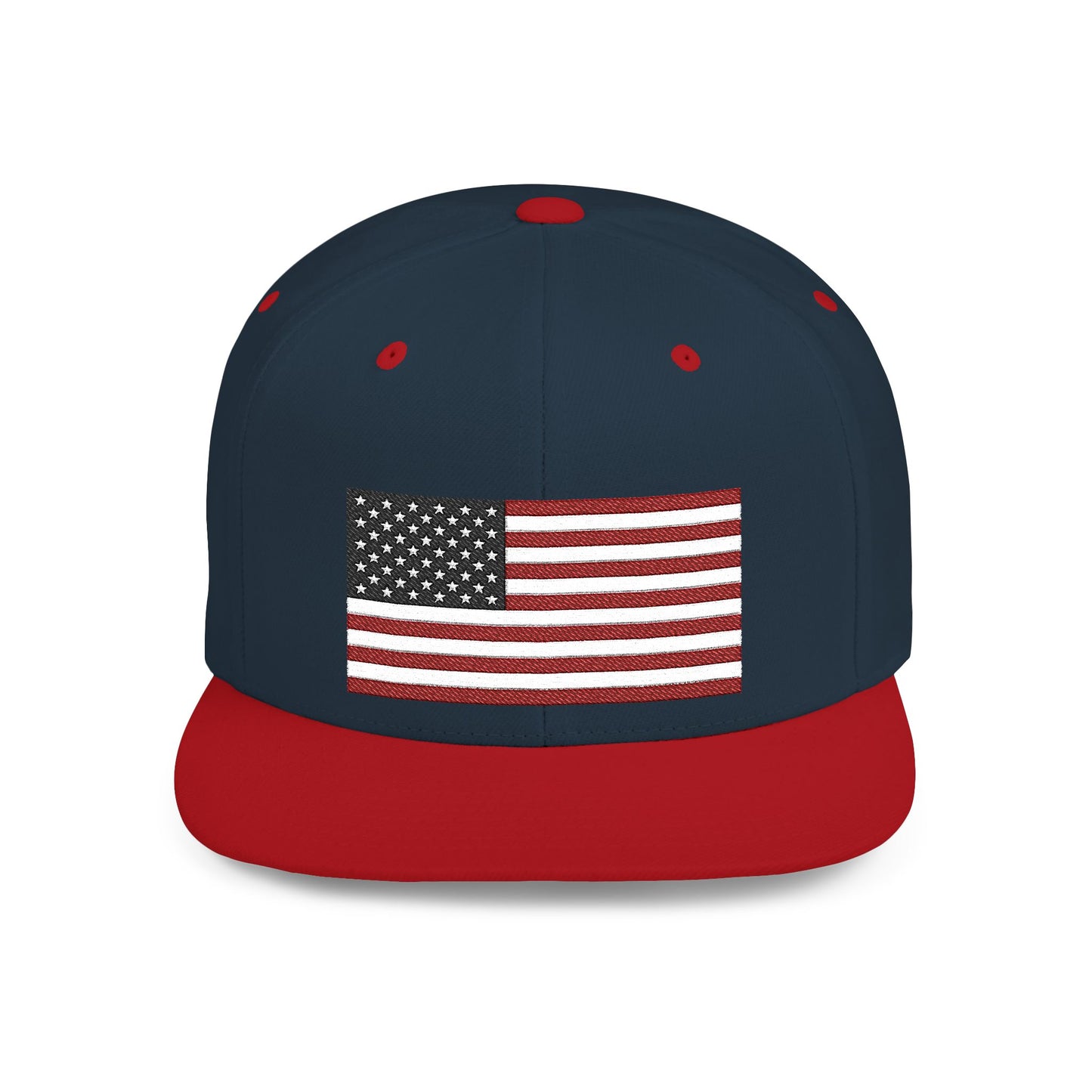 Princess Grace  Patriotic Flat Bill Snapback Hat  American Flag Design