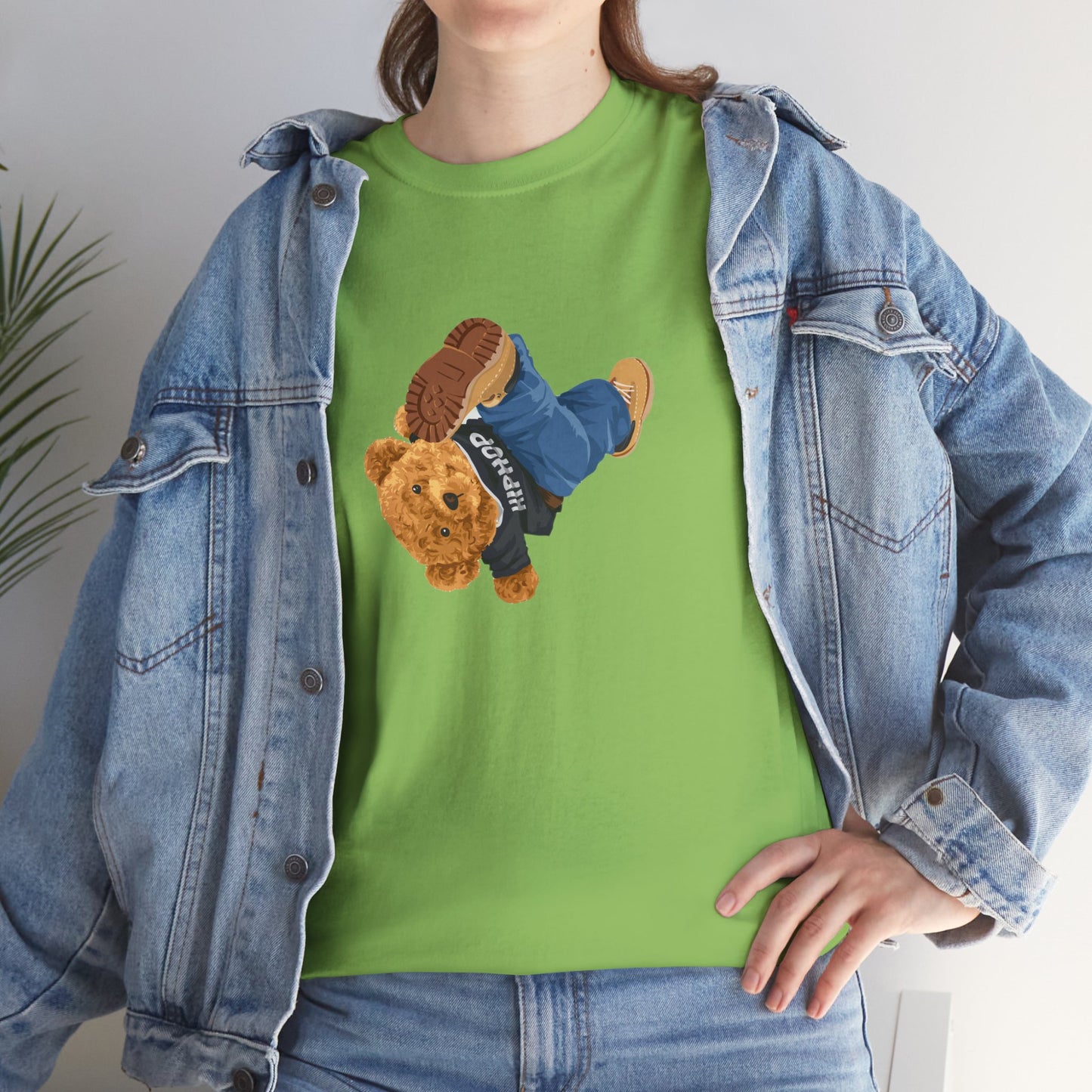 Princess Grace  Casual Vintage Hi[ Hop Bear Tee for Trendy Everyday Wear