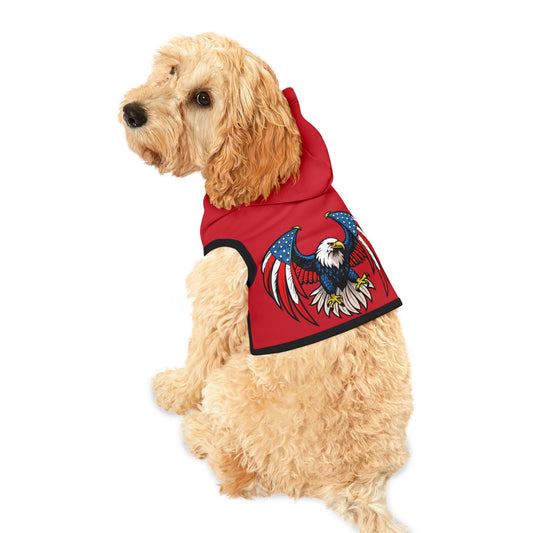 Princess Grace  Patriotic Pet Hoodie with Eagle Design  Perfect for Holidays and Celebrations