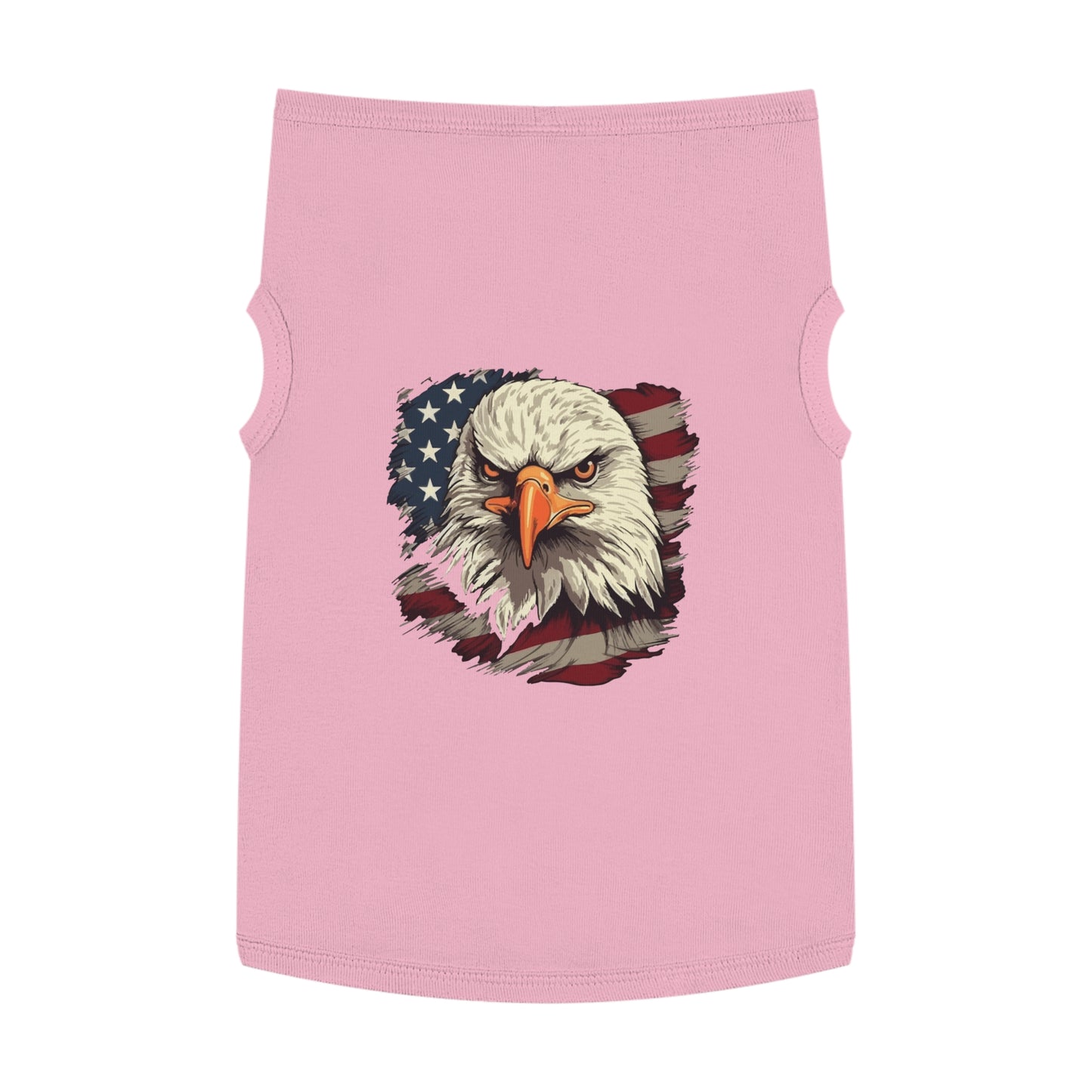 Princess Grace  Patriotic Eagle Pet Tank Top USA Flag Design