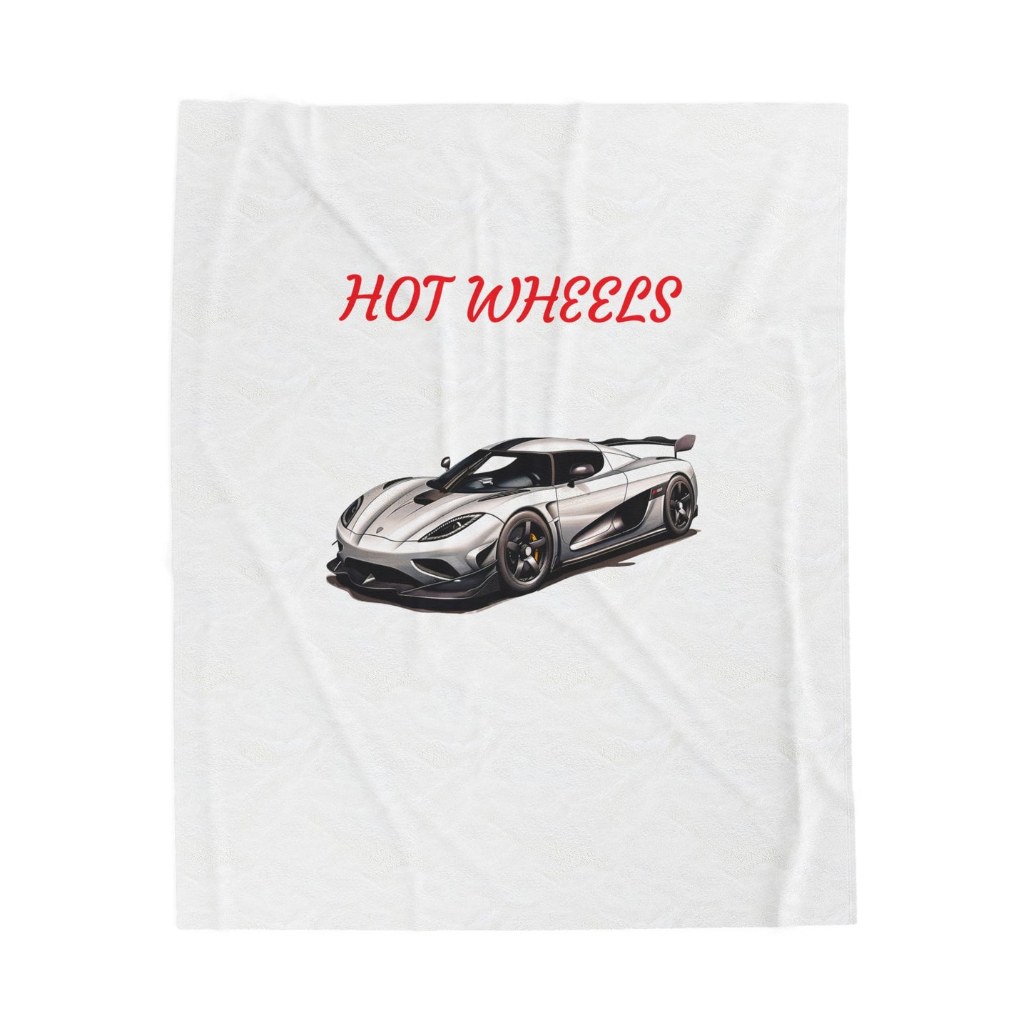 Princess Grace Hot Wheels Velveteen Plush Blanket  Cozy Car Themed Throw for Auto Enthusiasts