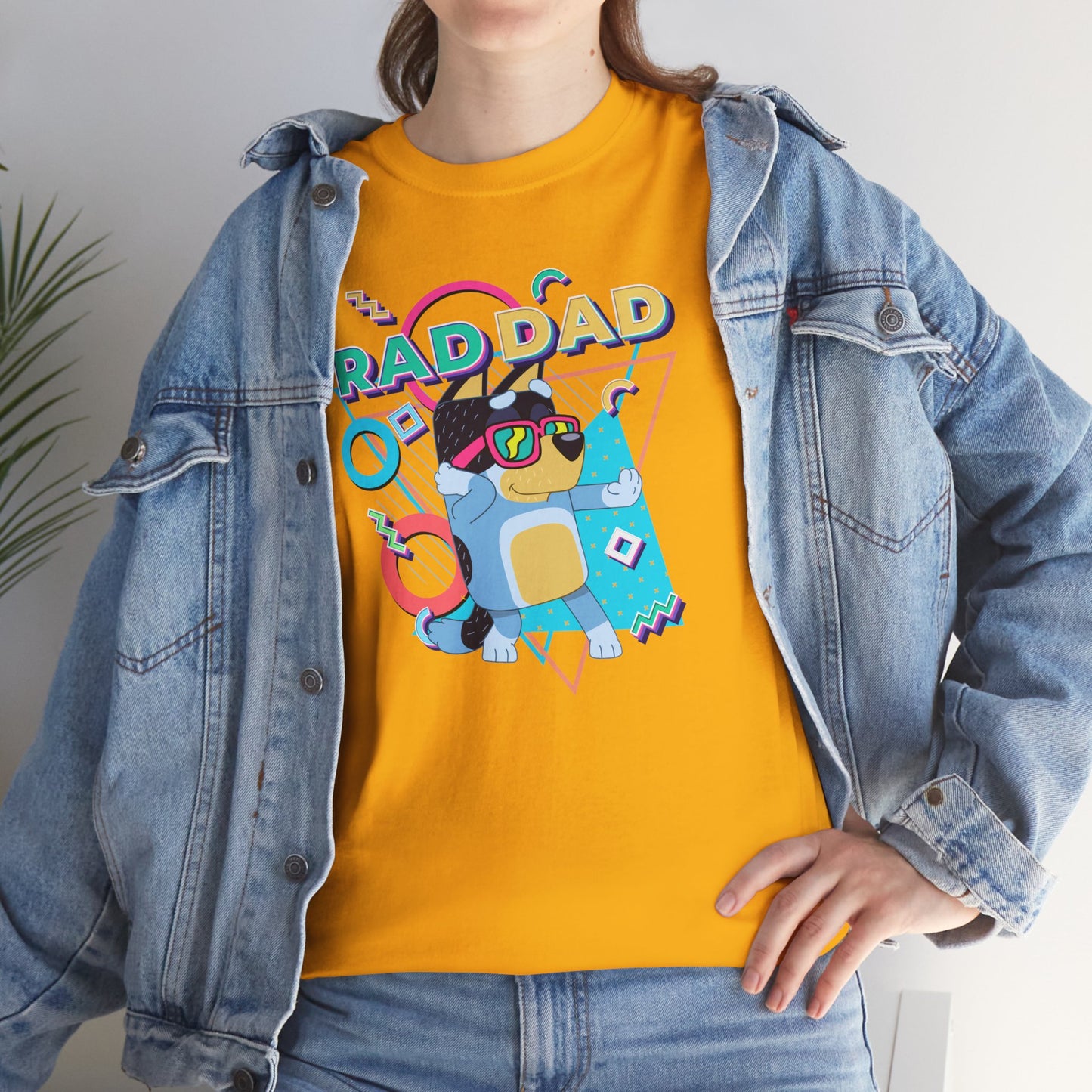 Princess Grace  Bluey  Funny Rad dad Unisex Heavy Cotton Tee  Perfect Gift for Cool Dads