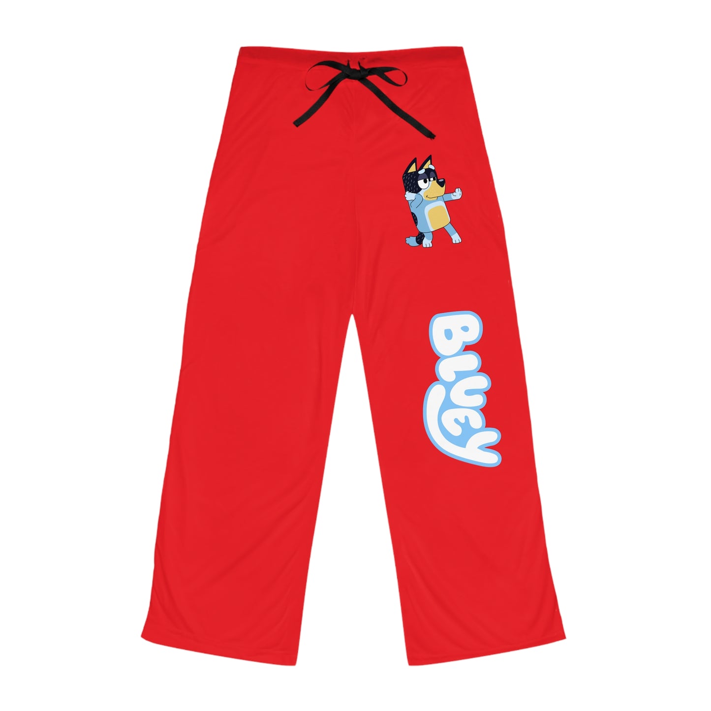 Princess Grace  Cozy Bluey Pajama Pants  Fun Red Lounge Trousers for Relaxation