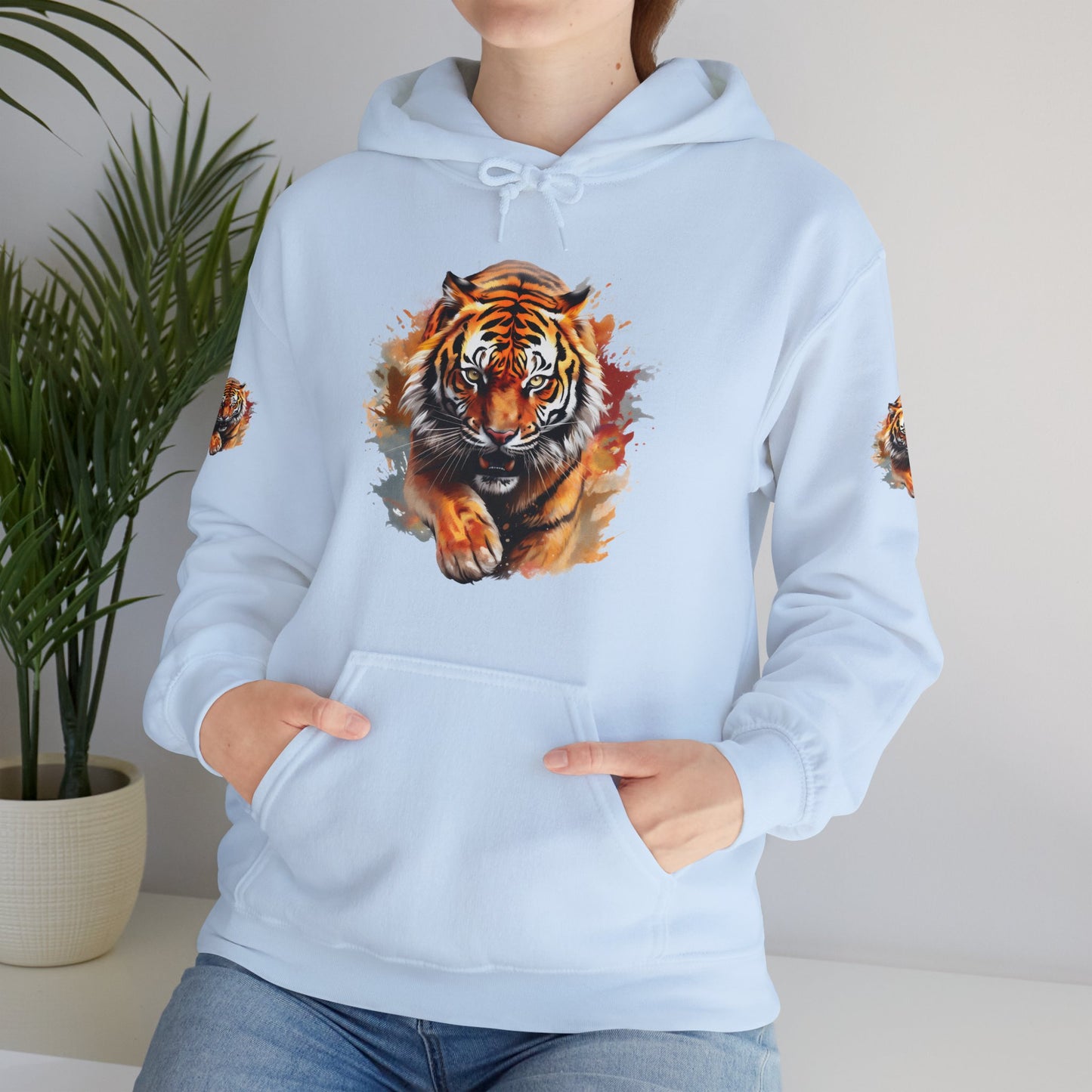 Princess Grace  Fierce Tiger Graphic Unisex Heavy Blend Hoodie