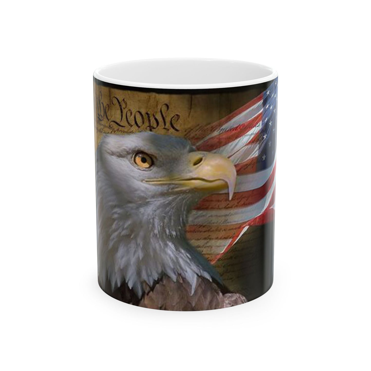 Princess Grace Patriotic Eagle Ceramic Mug Perfect for Independence Day Gift for Veterans American Pride 4th of July