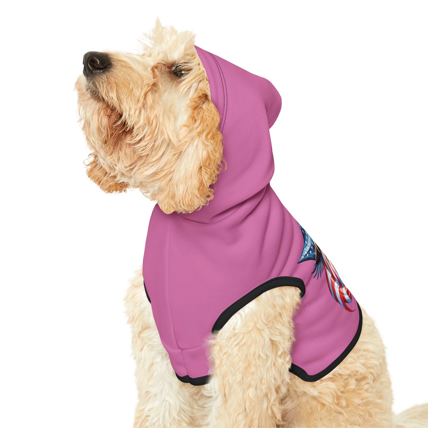 Princess Grace  Patriotic Pet Hoodie with Eagle Design for Dogs and Cats