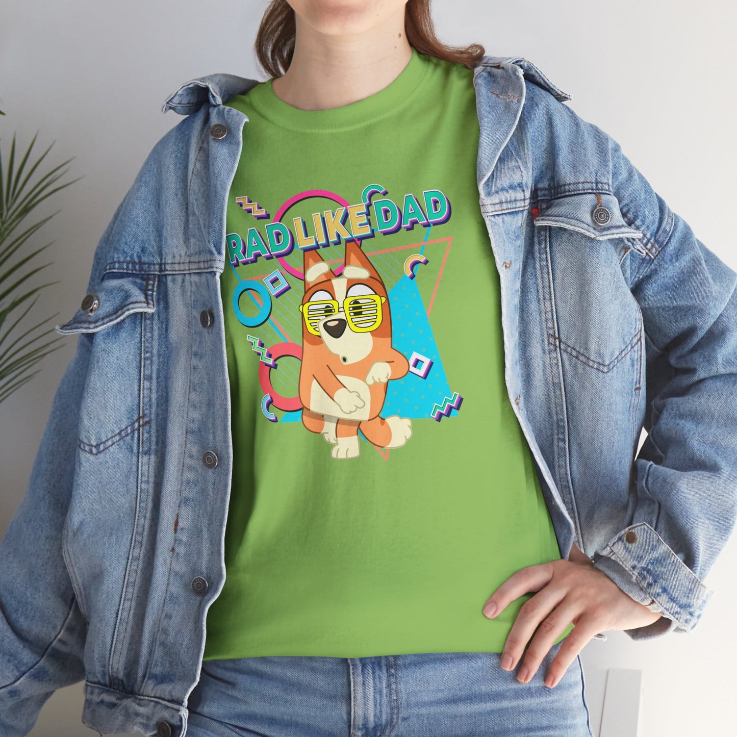 Princess Grace Bluer Rad Like Dad Fun Unisex Heavy Cotton Tee Graphic Tee for Everyday Wear and Gifts