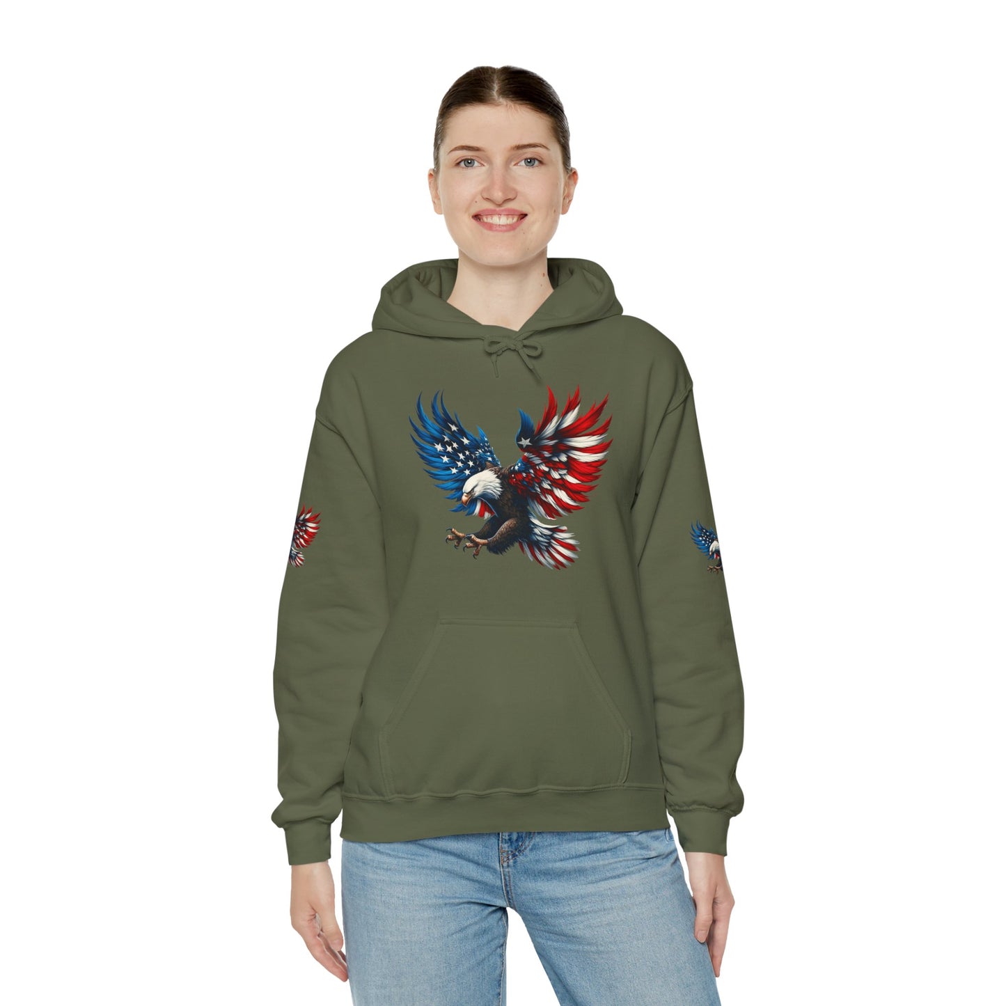 Princess Grace American Eagle Unisex Heavy Blend Hooded Sweatshirt