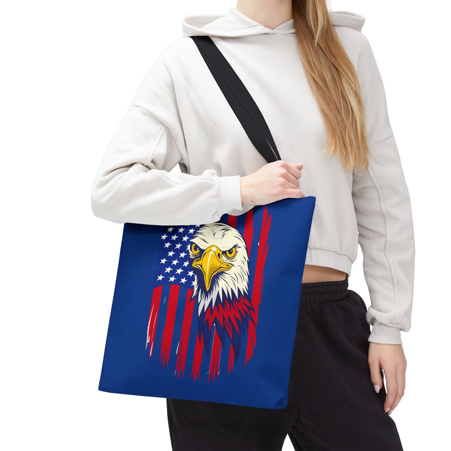 Princess Grace  Patriotic Eagle Tote Bag Bold American Spirit