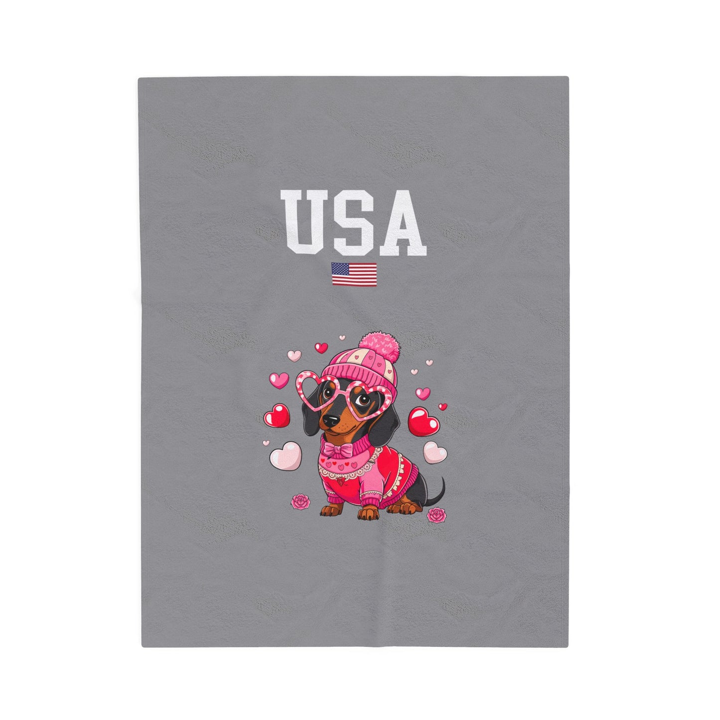 Princess Grace  TEAM USA  Velveteen Plush Blanket