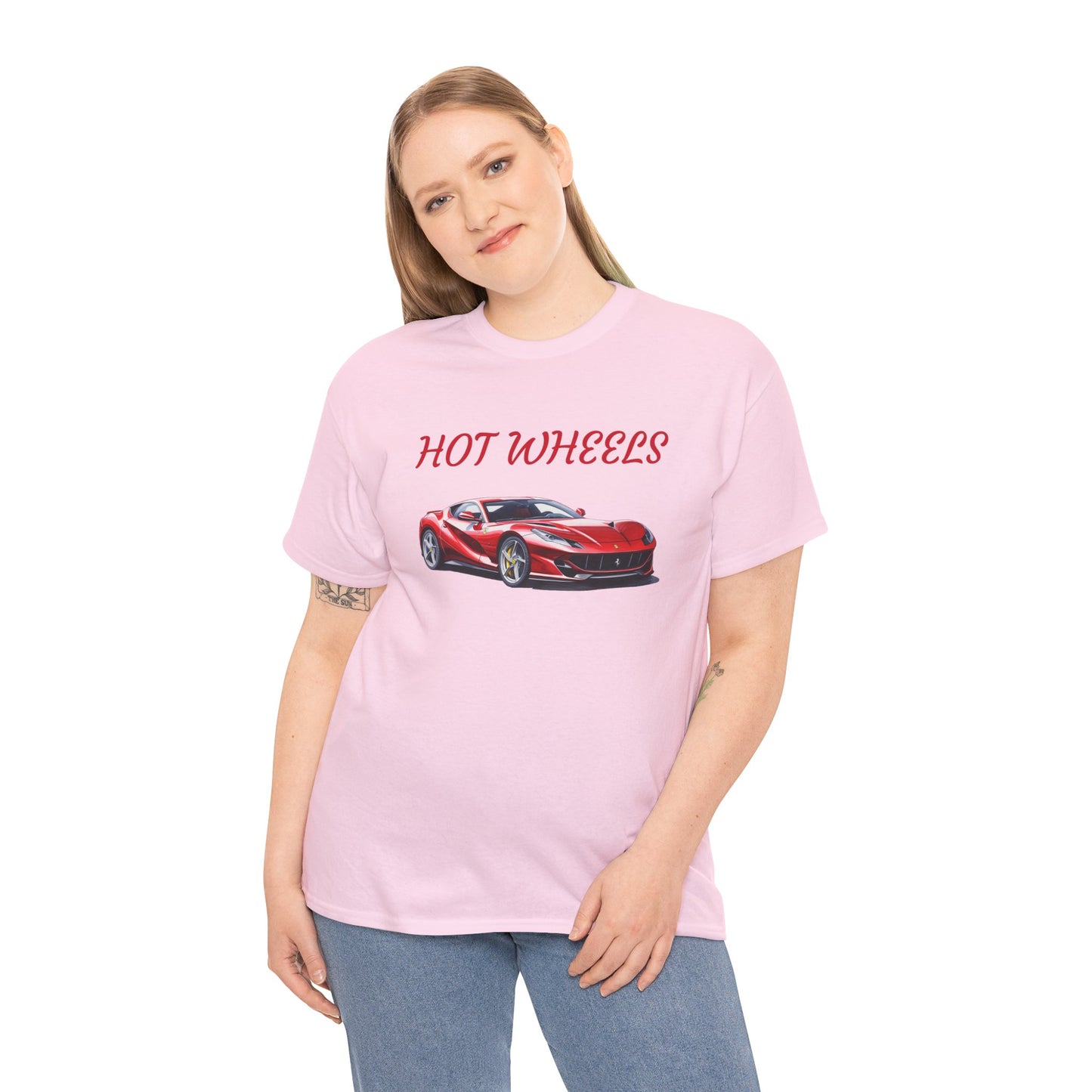 Princess Grace  Hot Wheels Unisex Heavy Cotton Tee Car Lovers Graphic T-Shirt