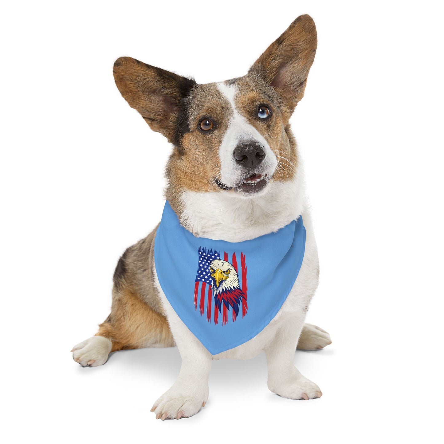 Princess Grace  Patriotic Pet Bandana Collar USA Eagle Design for Dogs