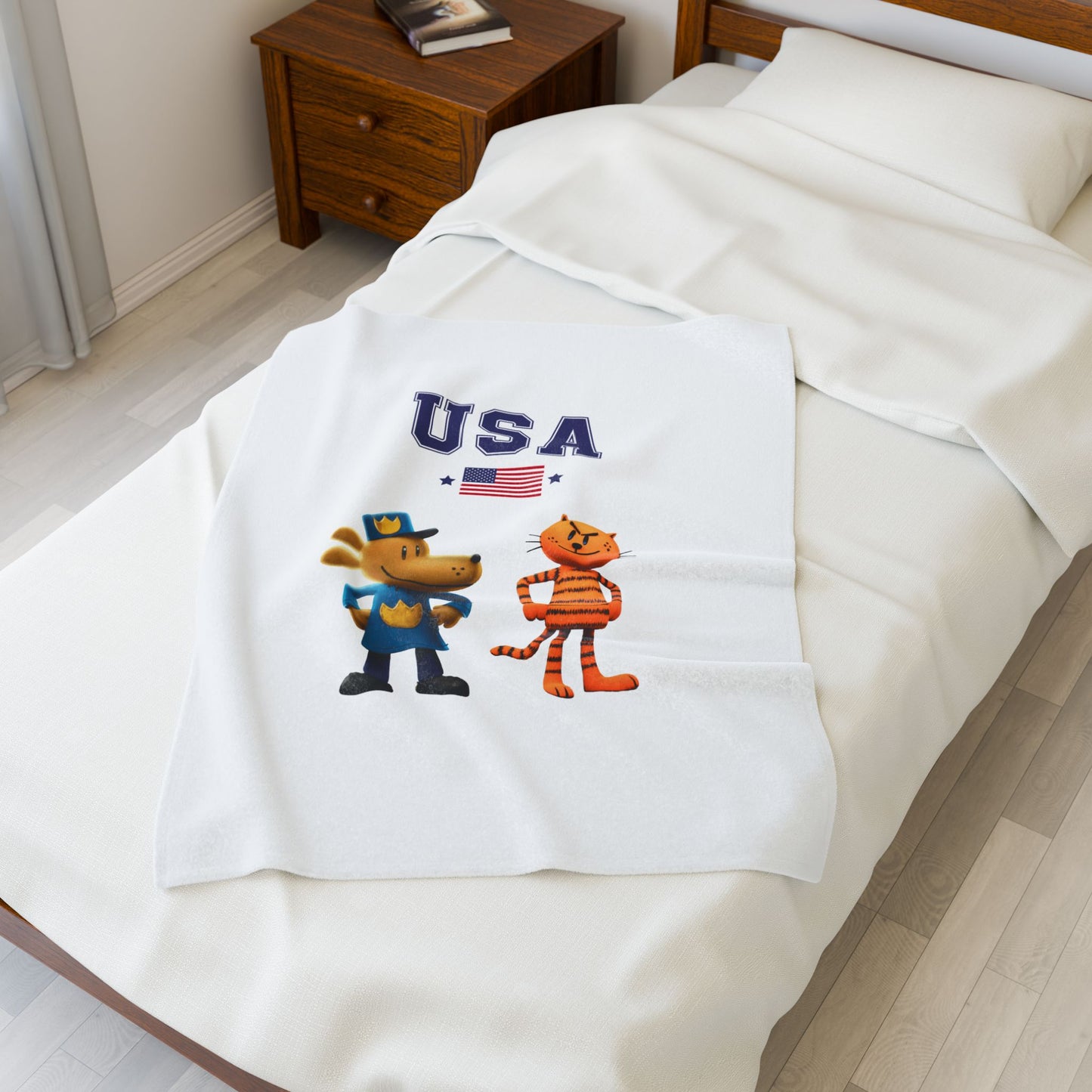 Princess Grace  TEAM USA  Velveteen Plush Blanket