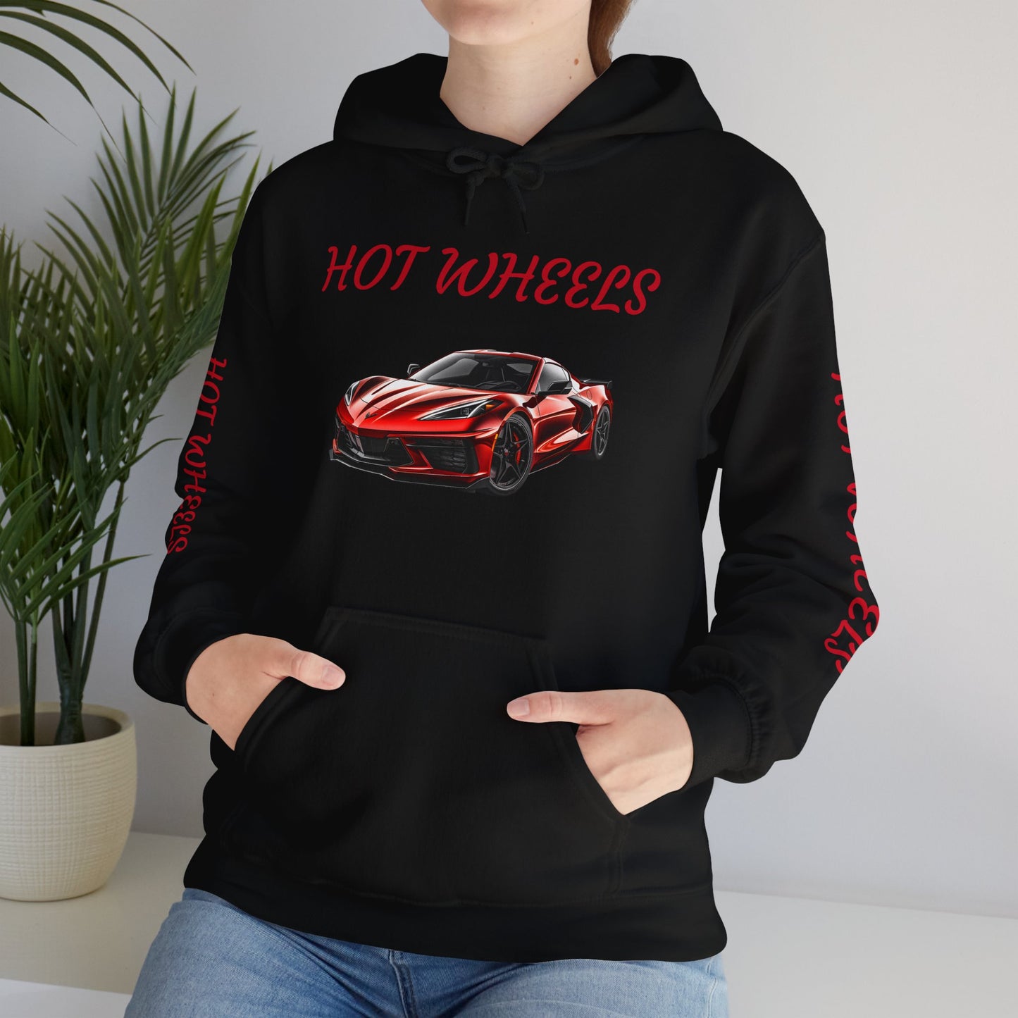 Princess Grace  Hot Wheels Unisex Hooded Sweatshirt Stylish Car Graphic Sweatshirt for Car Enthusiasts