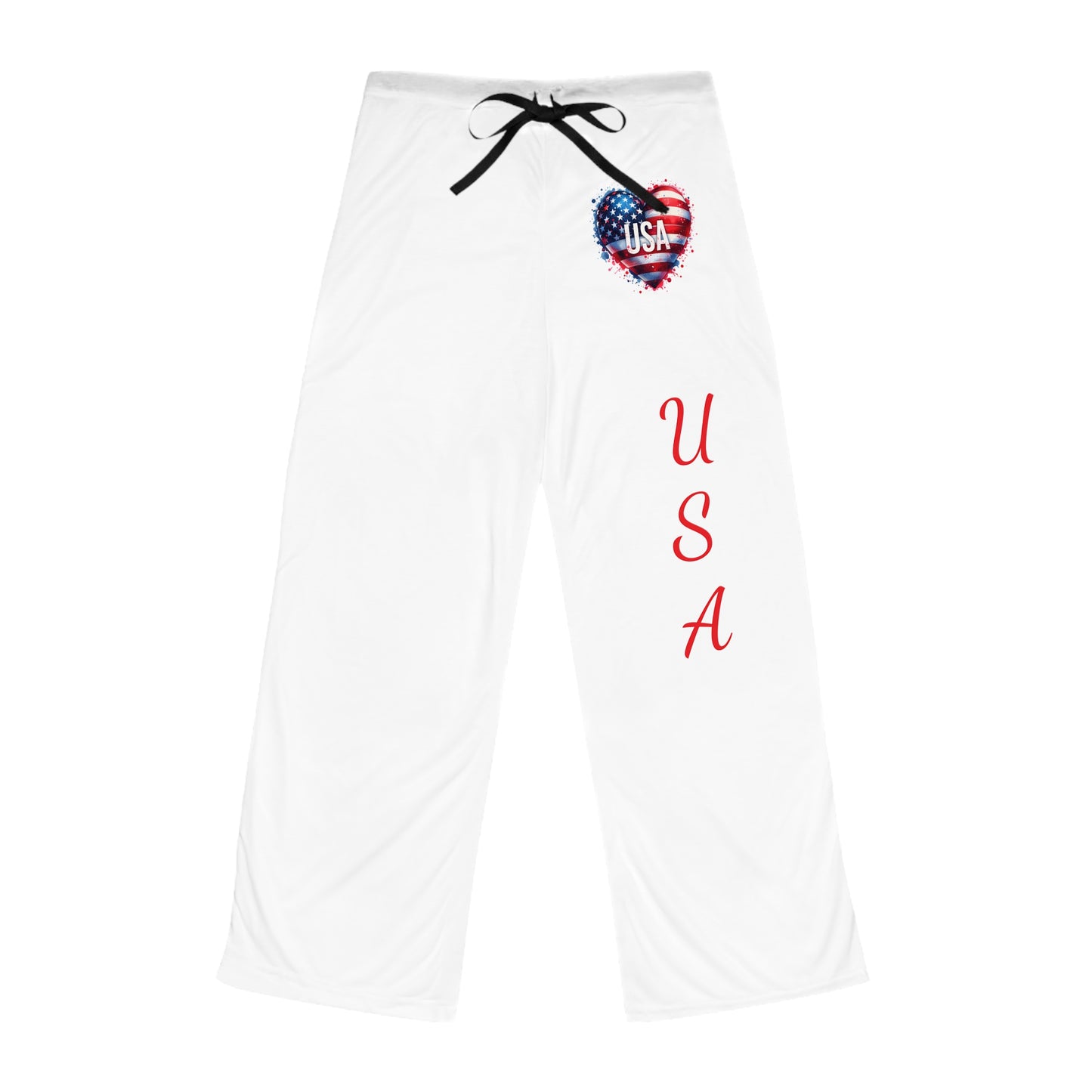 Princess Grace  USA Heart Pajama Pants Comfortable Lounge Wear for Celebrations