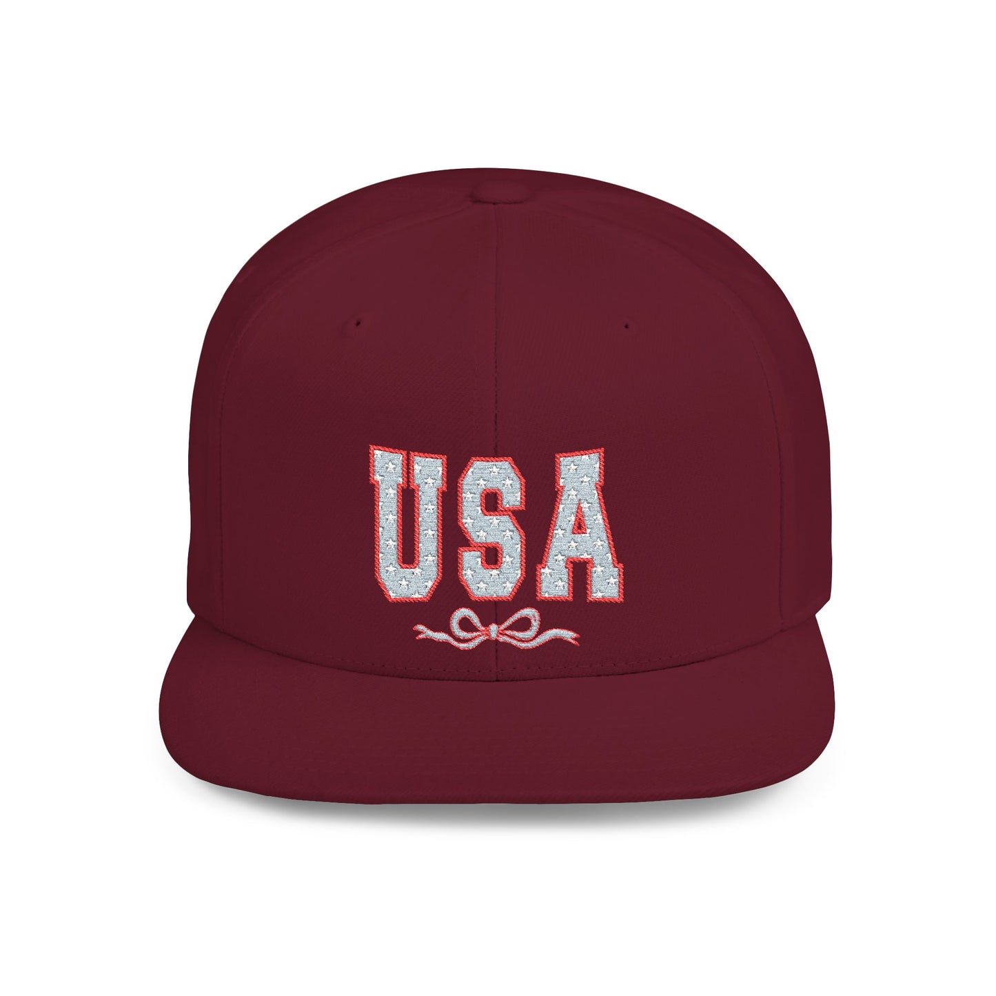 Princess Grace  USA Glitter Flat Bill Snapback Hat Trendy and Stylish
