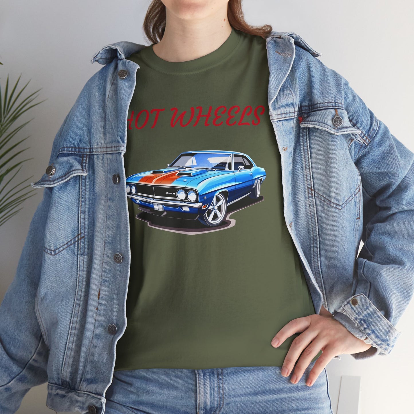 Princess Grace  Hot Wheels Unisex Heavy Cotton Tee Classic Car Graphic Tee for Auto Enthusiasts