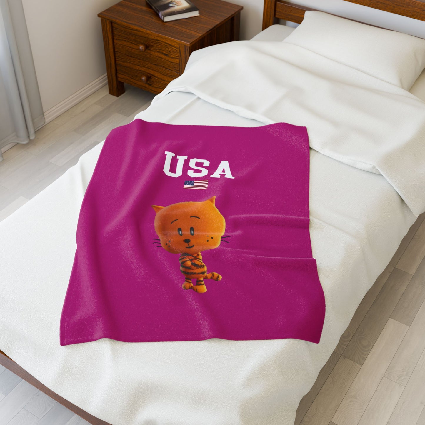 Princess Grace  TEAM USA  Velveteen Plush Blanket