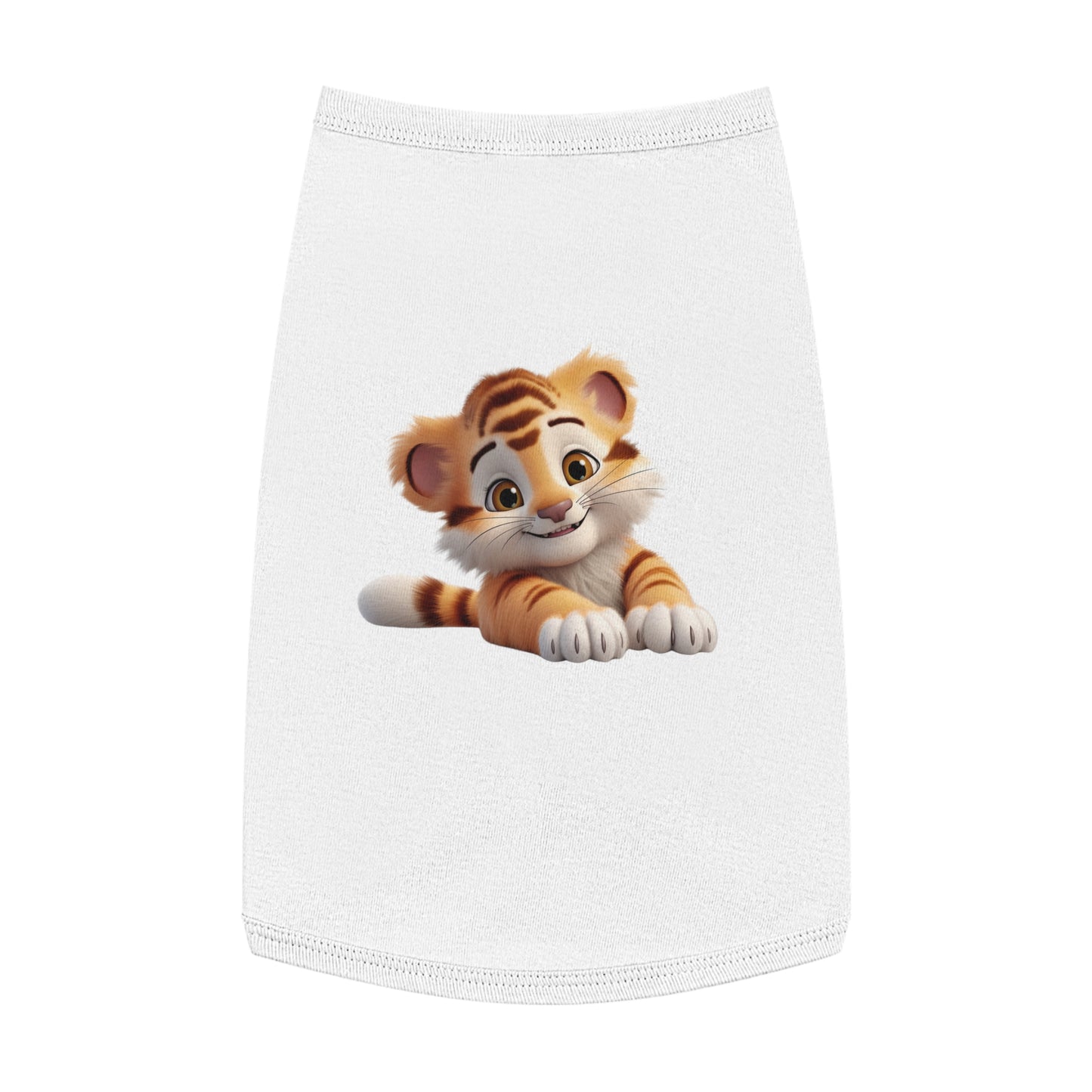 Princess Grace  CUTE Tiger Print Pet Tank Top  Fun Summer Outfit for Cats and Small Dogs