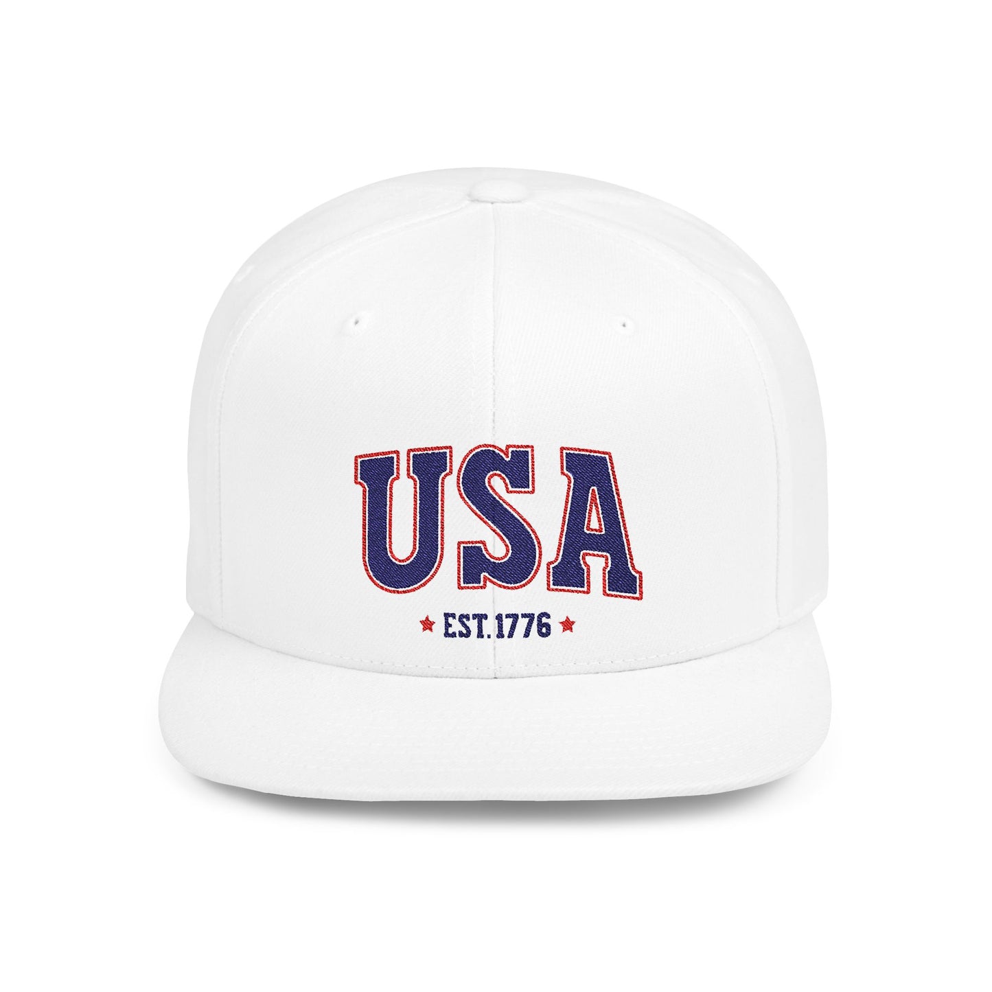 Princess Grace  USA Flat Bill Snapback Hat Patriotic Style, Perfect for Holidays & Outdoor Events