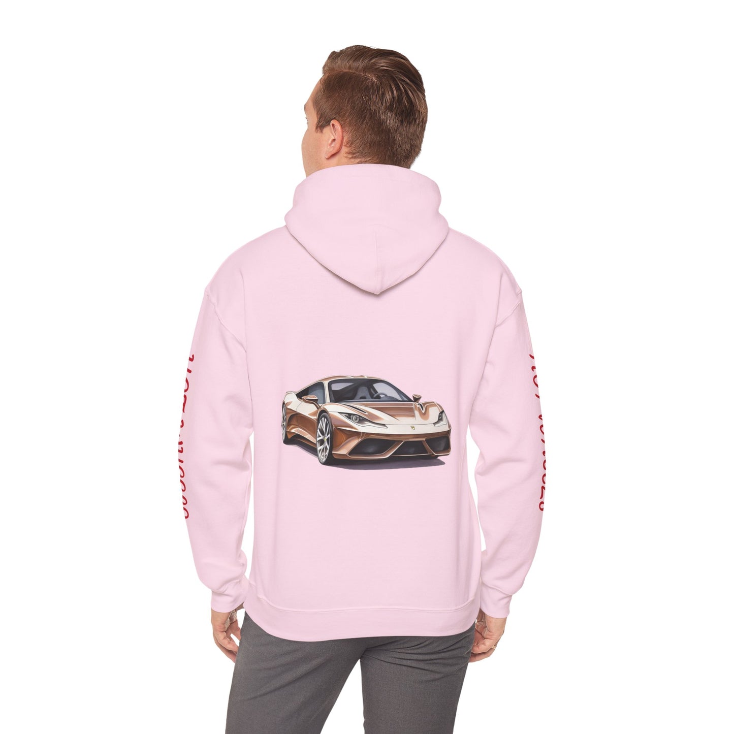 Princess Grace  Hot Wheels Unisex Hooded Sweatshirt Stylish Car Graphic Design for Car Enthusiasts