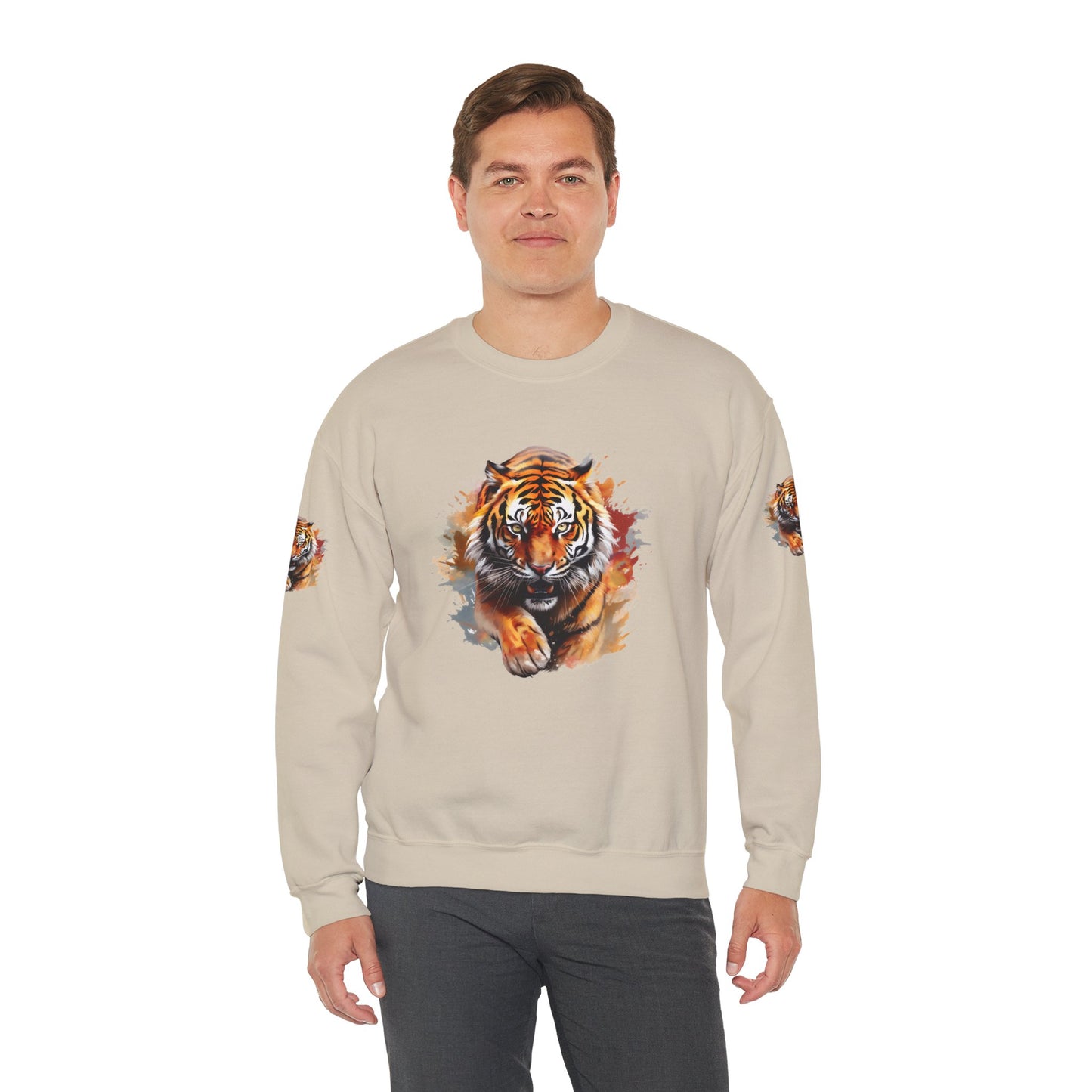 Princess Grace  Majestic Tiger Unisex Heavy Blend Crewneck Sweatshirt