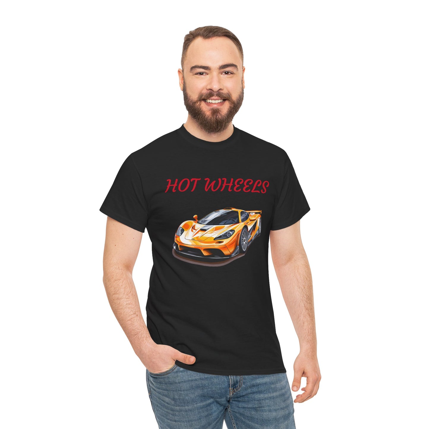 Princess Grace Hot Wheels Unisex Heavy Cotton Tee Race Car Graphic Tee for Racing Fans