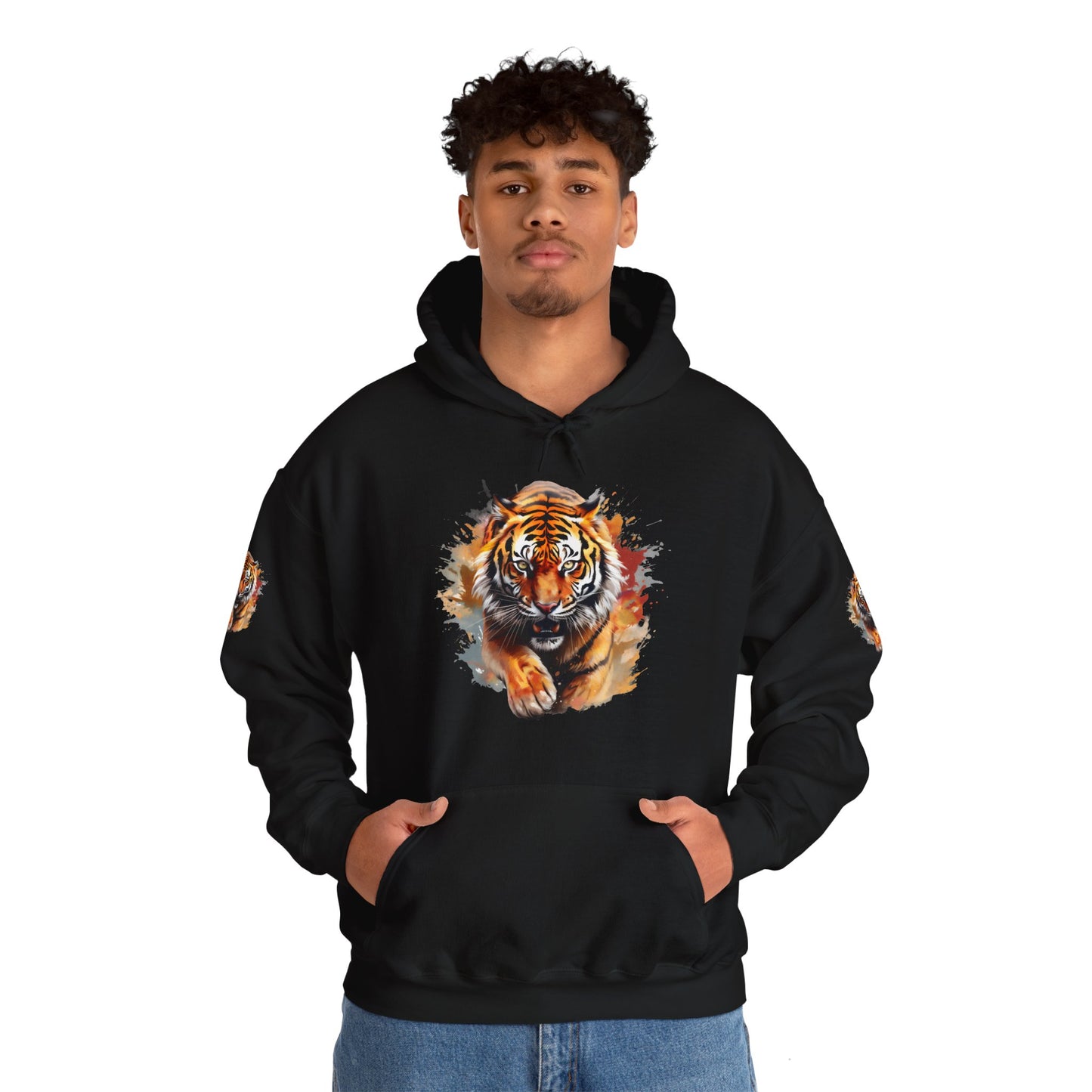 Princess Grace  Fierce Tiger Graphic Unisex Heavy Blend Hoodie