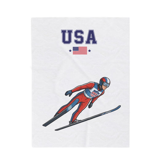 Princess Grace  TEAM USA  Velveteen Plush Blanket