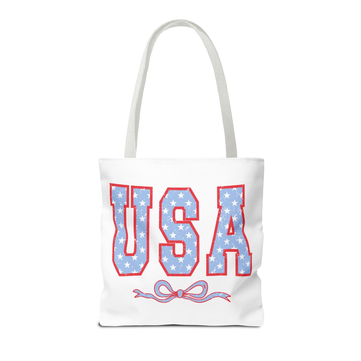 Princess Grace  USA Stars and Stripes Tote Bag Perfect for Independence Day Celebrations