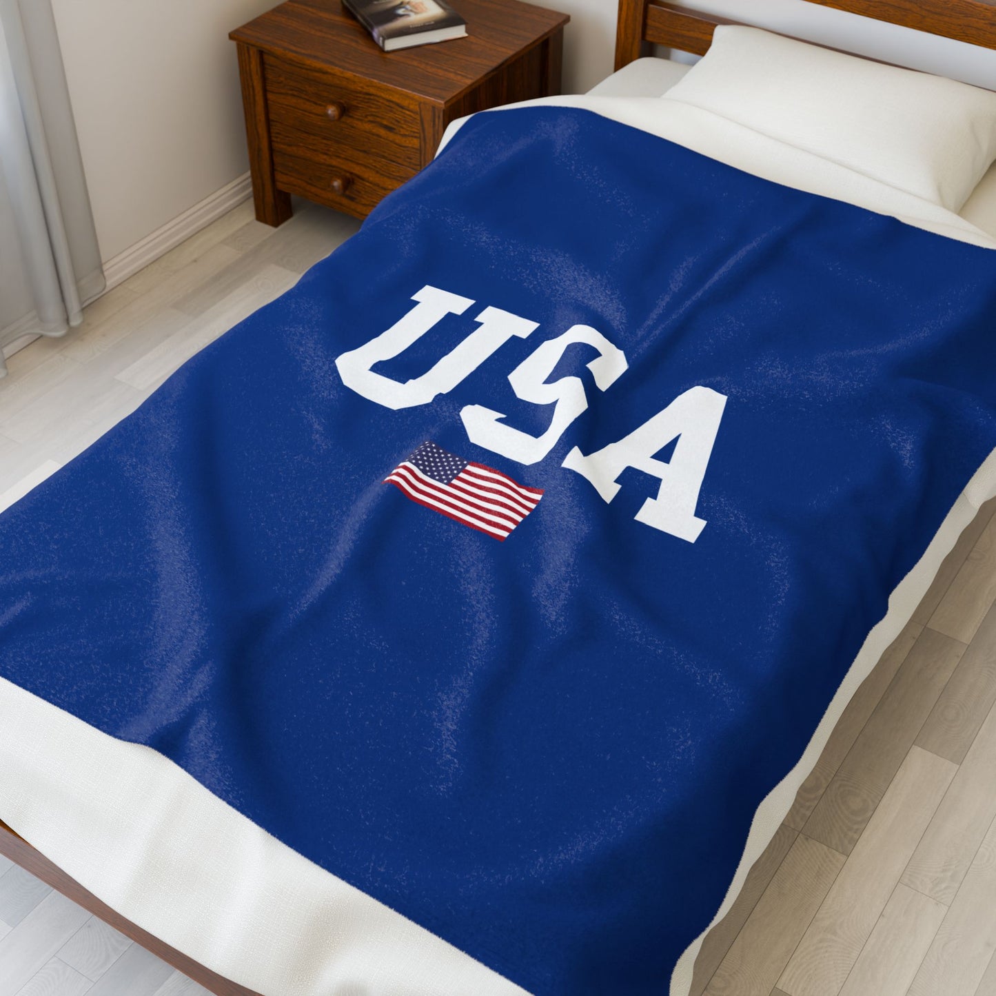Princess Grace  TEAM USA  Velveteen Plush Blanket