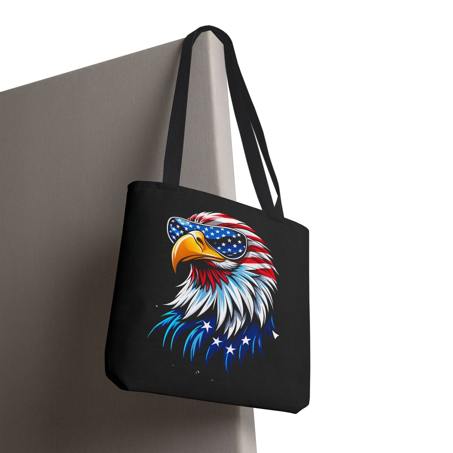 Princess Grace  Patriotic Eagle Tote Bag USA Flag Design, Perfect for Independence Day & Everyday Use