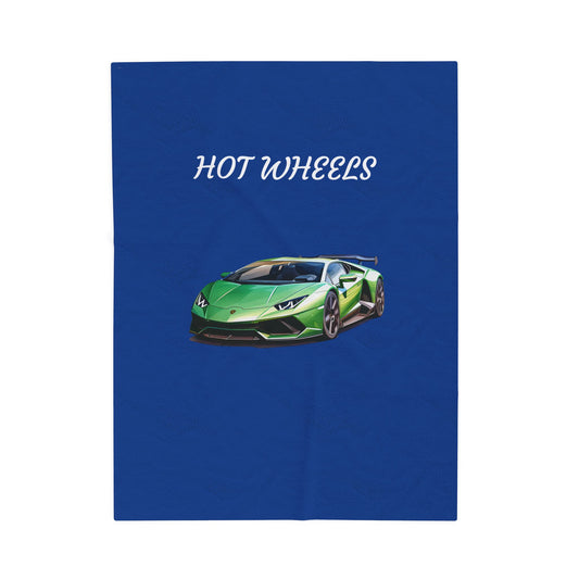 Princess Grace  Hot Wheels Velveteen Plush Blanket  Cozy Car Lovers Gift