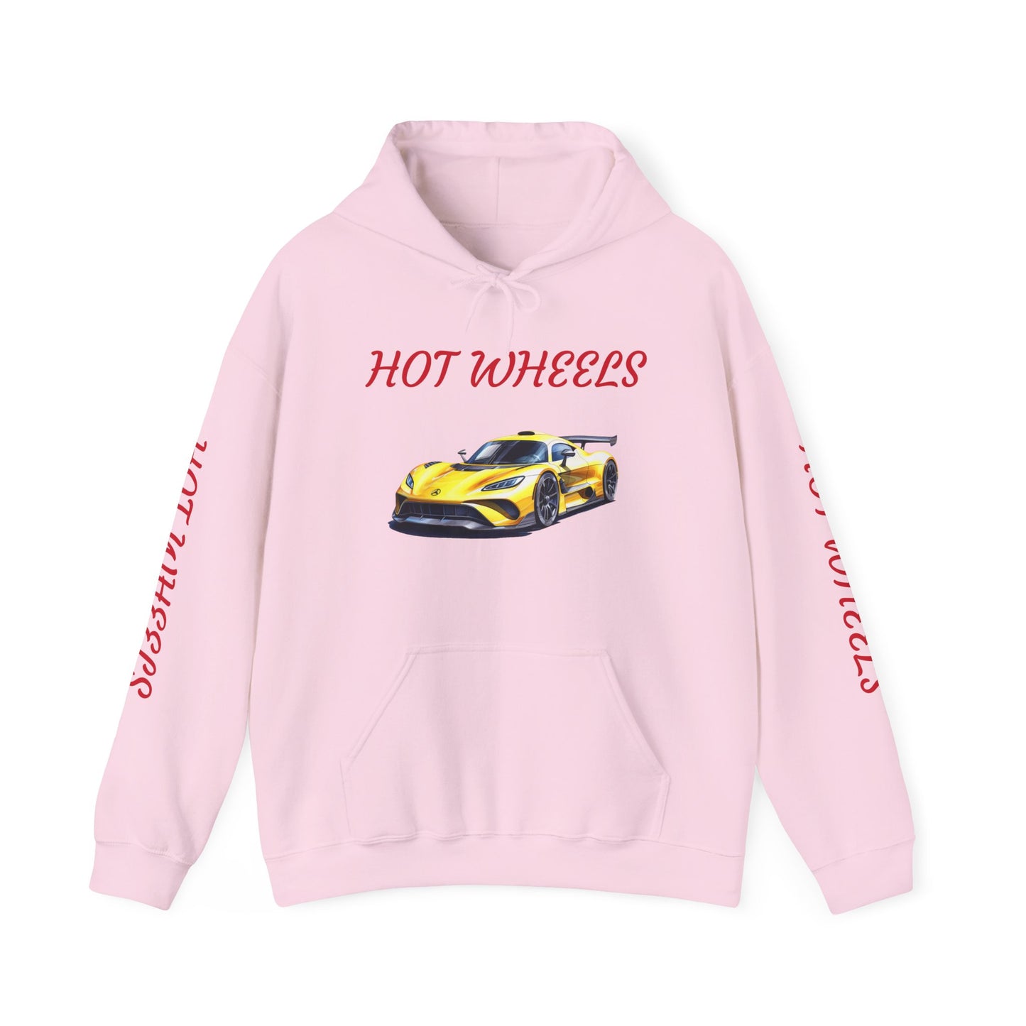 Princess Grace  Hot Wheels Unisex Hooded Sweatshirt Stylish Car Graphic with Bold Text