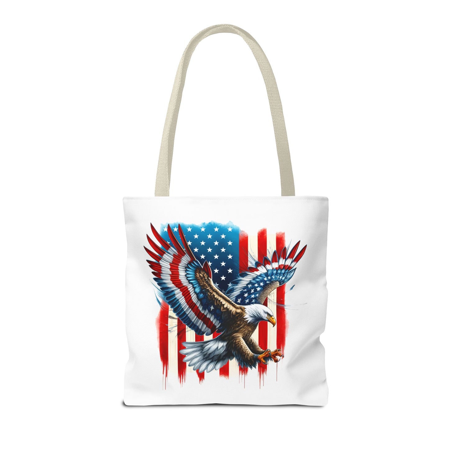 Princess Grace  Patriotic Eagle Tote Bag  USA Flag Design for Independence Day & Everyday Use