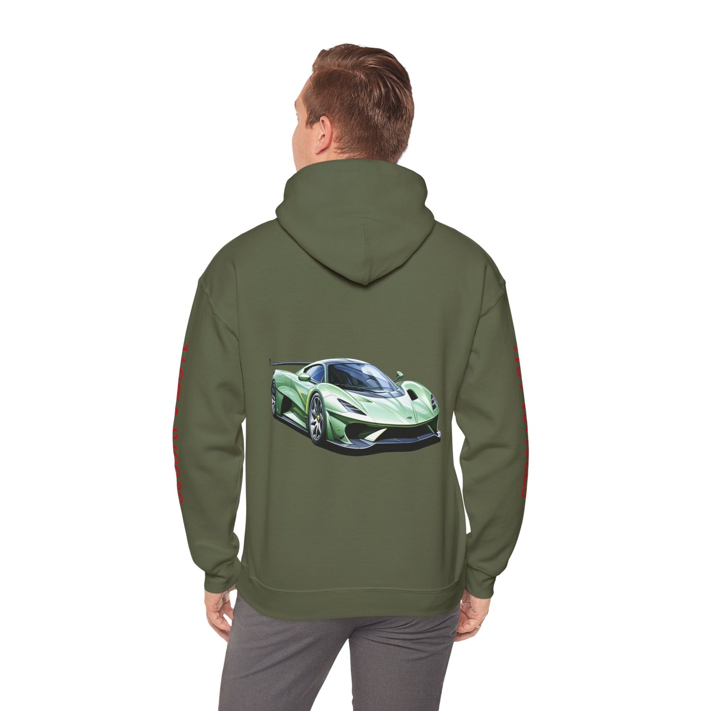 Princess Grace  Hot Wheels Unisex Hooded Sweatshirt Sports Car Lovers Collection