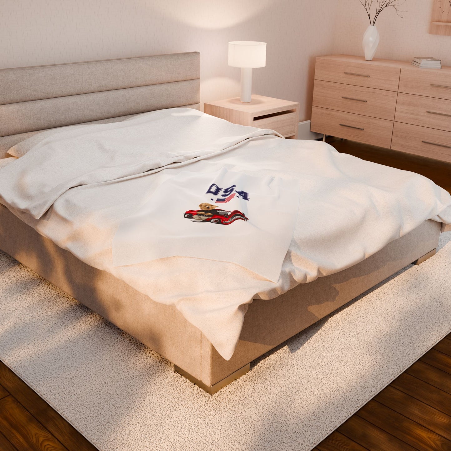 Princess Grace  TEAM USA  Velveteen Plush Blanket