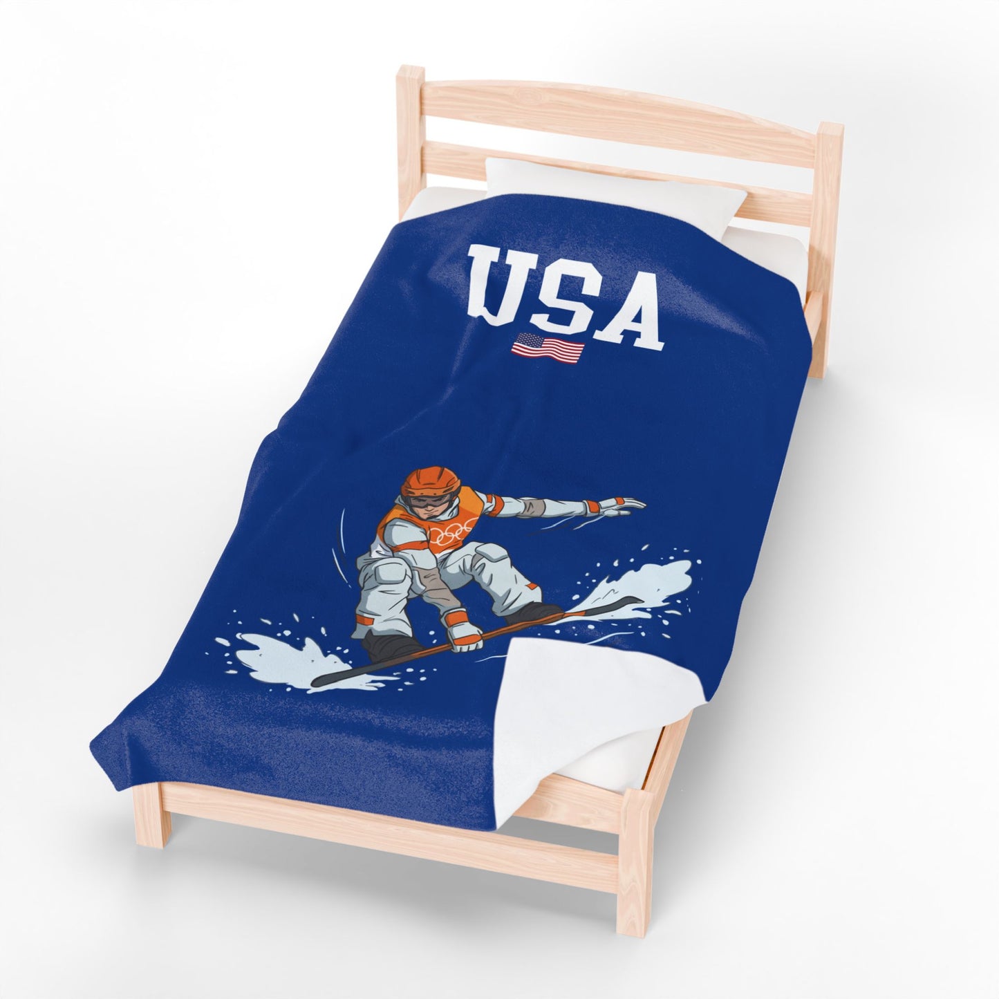 Princess Grace  TEAM USA  Velveteen Plush Blanket