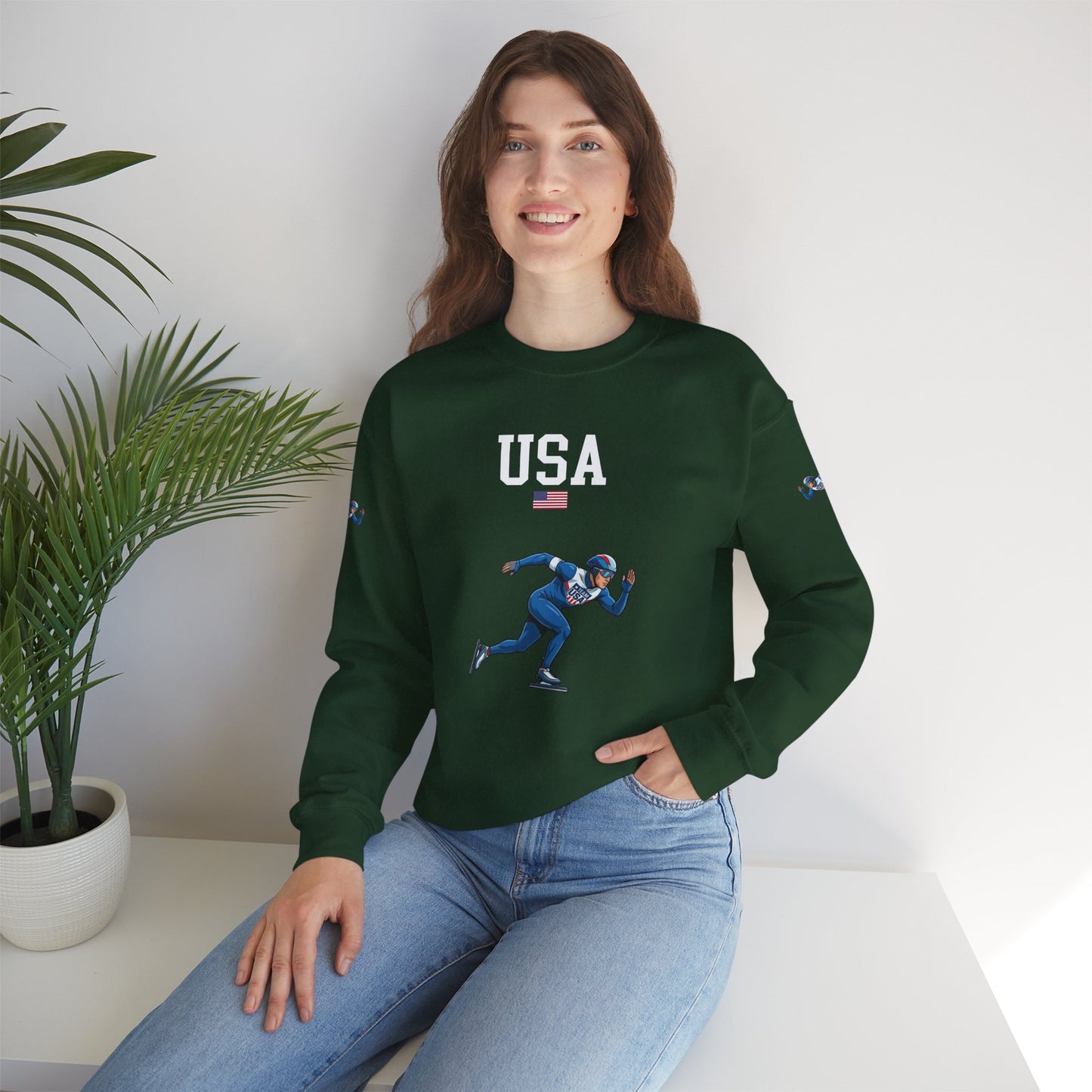 Princess Grace  TEAM USA  Unisex Heavy Blend  Crewneck Sweatshirt