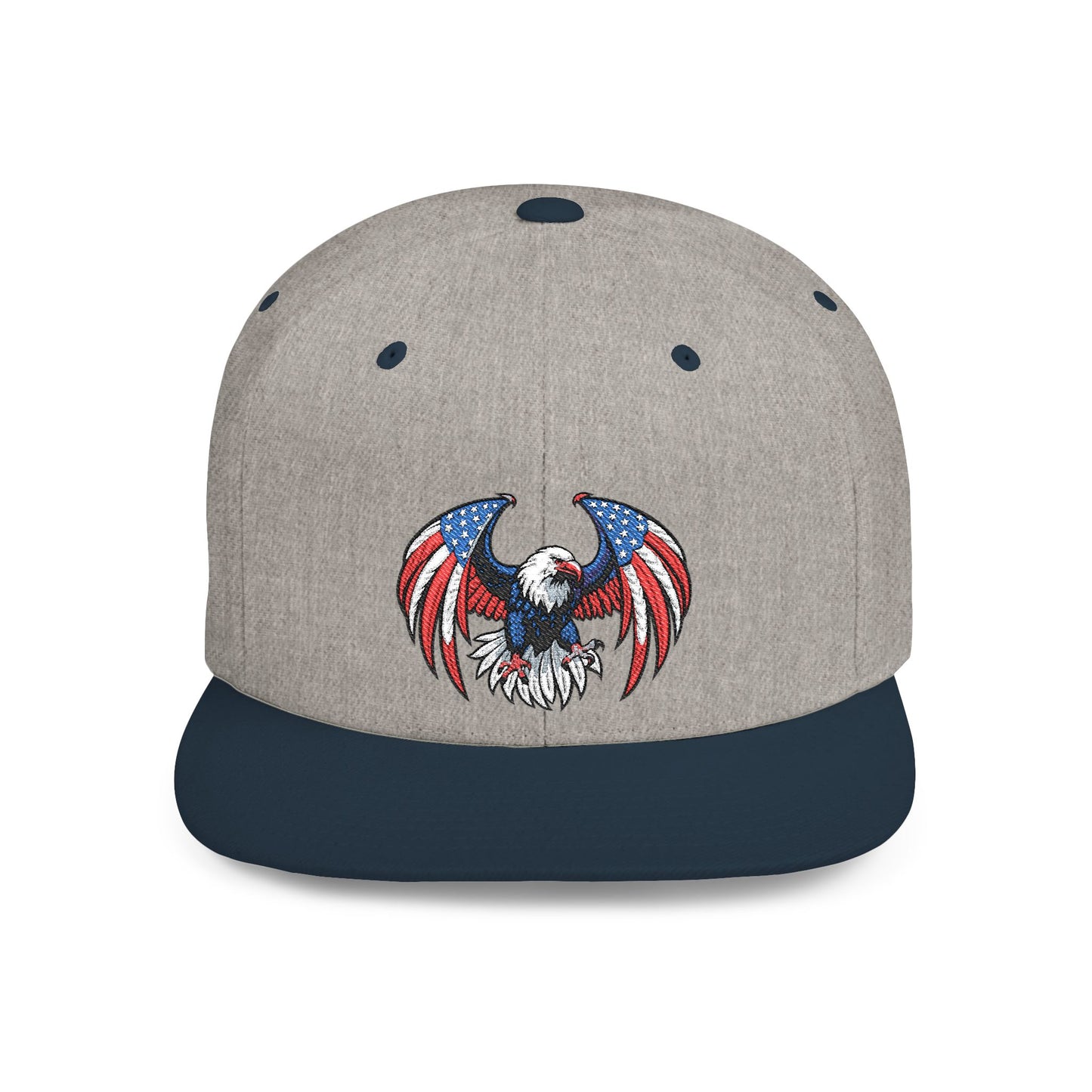 Princess Grace  Patriotic Eagle Flat Bill Snapback Hat