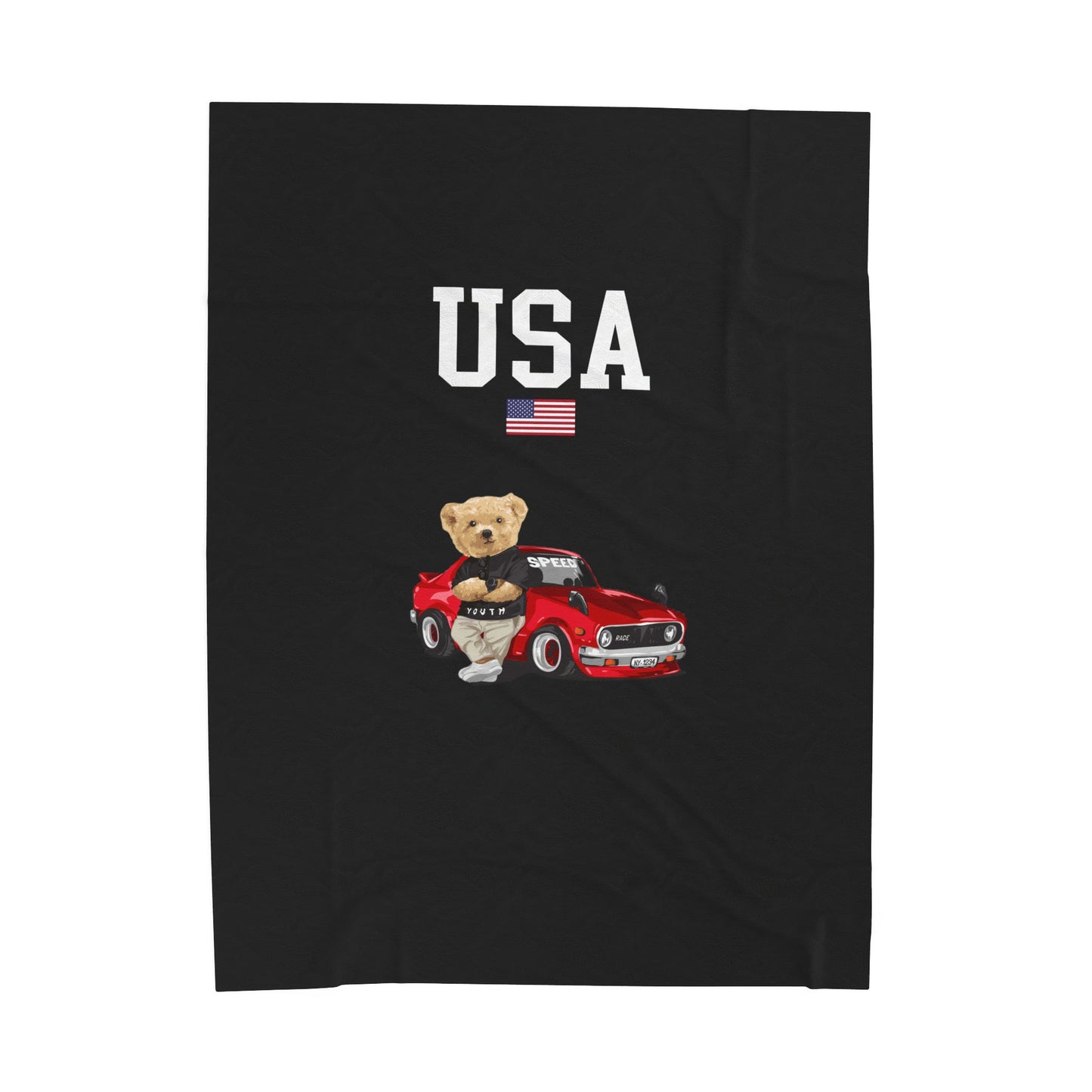 Princess Grace  TEAM USA  Velveteen Plush Blanket