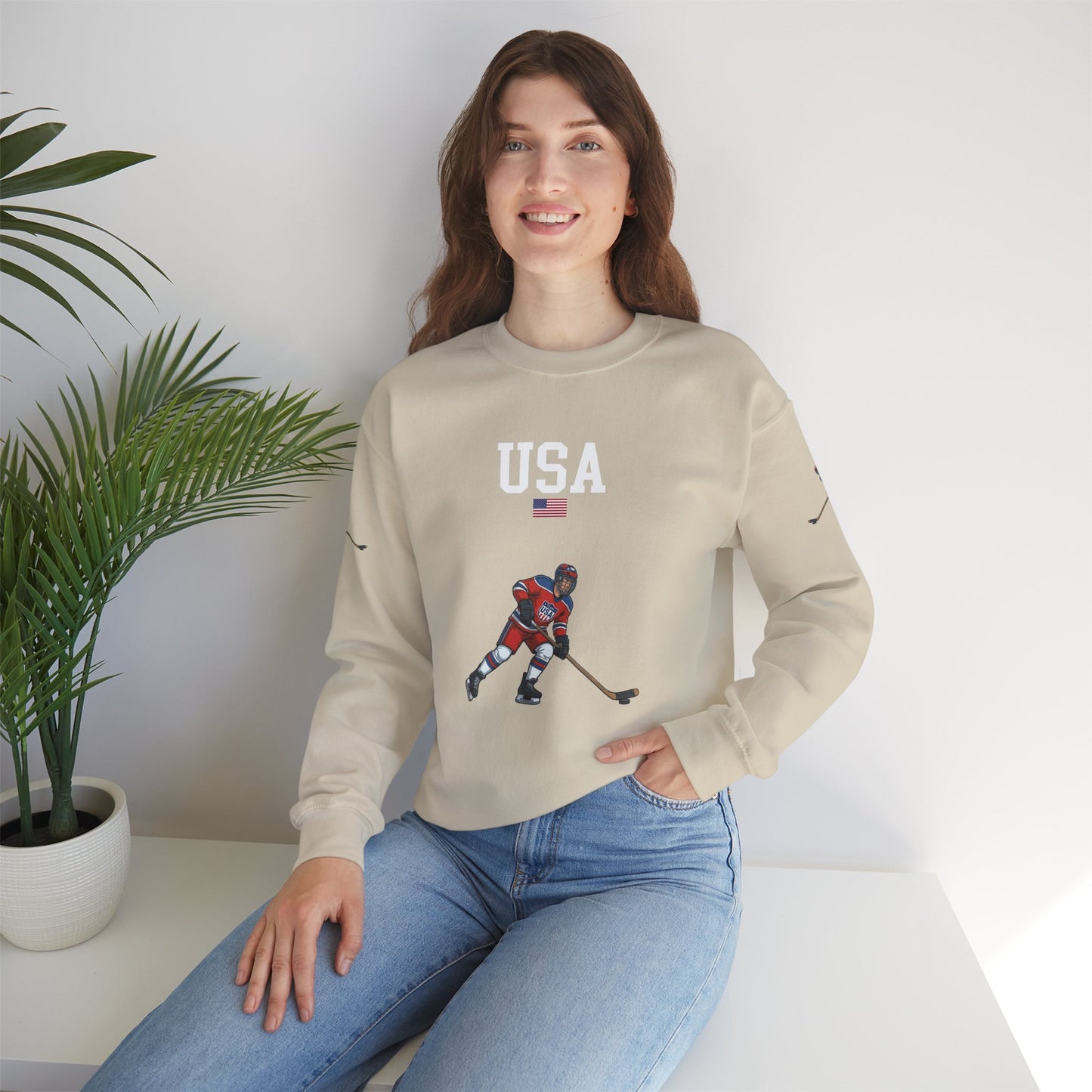 Princess Grace  TEAM USA  Unisex Heavy Blend  Crewneck Sweatshirt