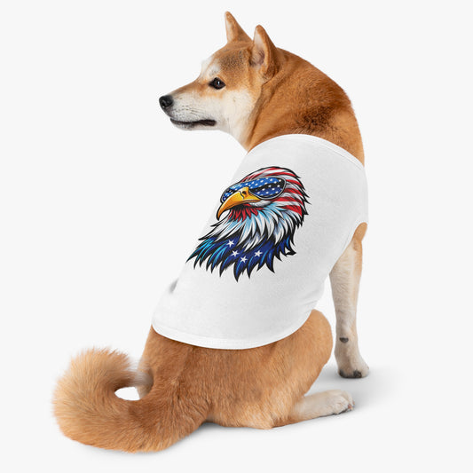 Princess Grace  Patriotic Eagle Pet Tank Top  USA Independence Day Dog Apparel