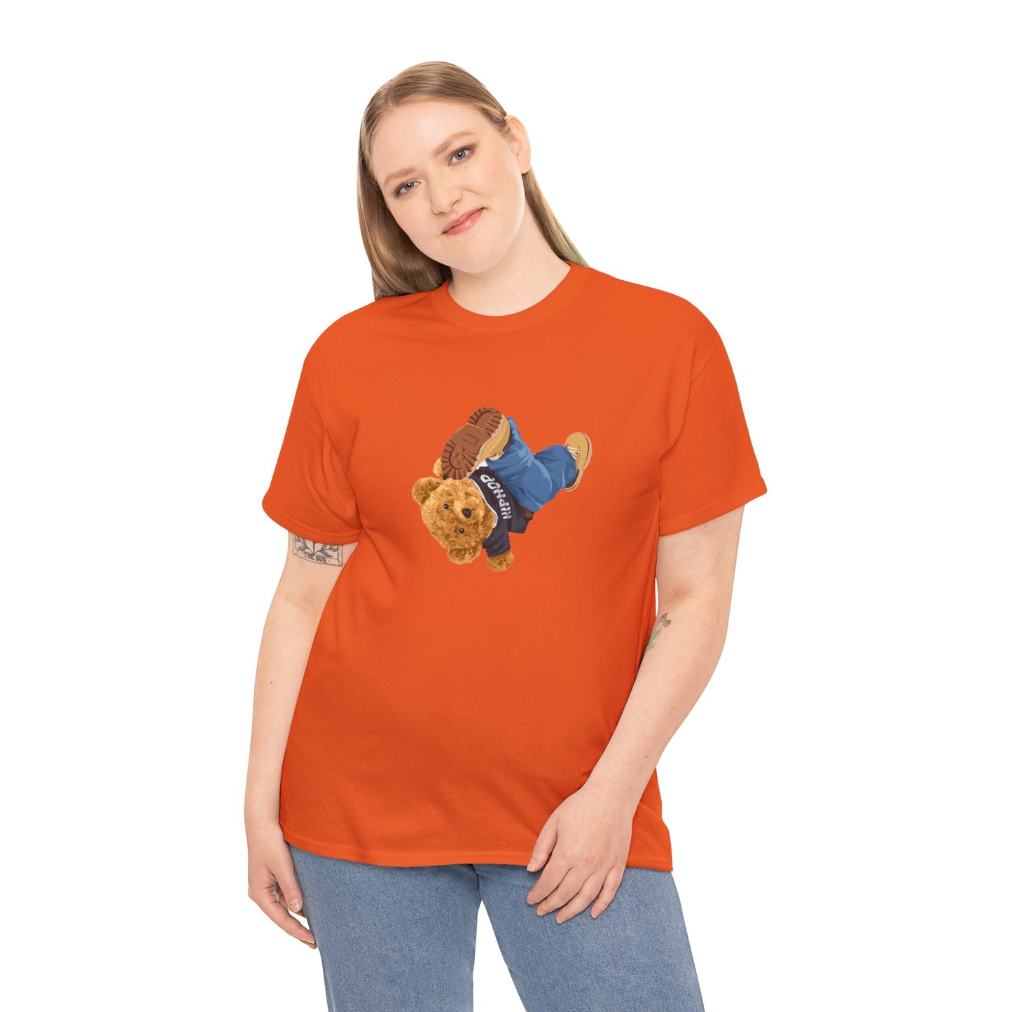 Princess Grace  Casual Vintage Hi[ Hop Bear Tee for Trendy Everyday Wear