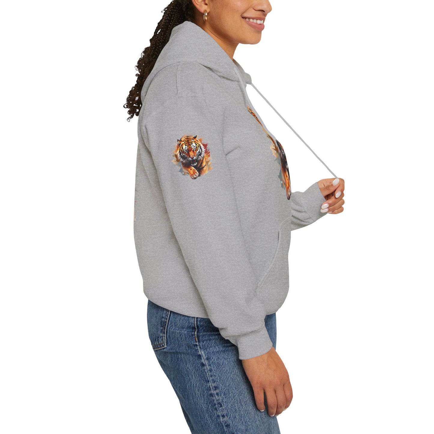 Princess Grace  Fierce Tiger Graphic Unisex Heavy Blend Hoodie