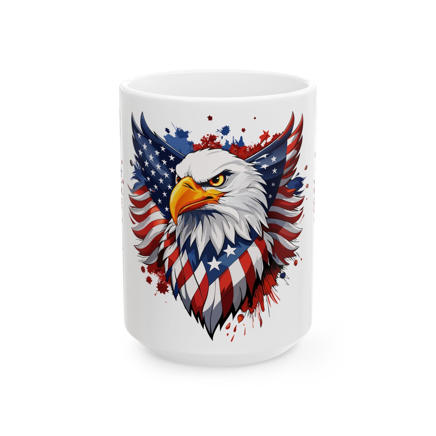 Princess Grace  Patriotic Eagle Ceramic Mug  11oz & 15oz