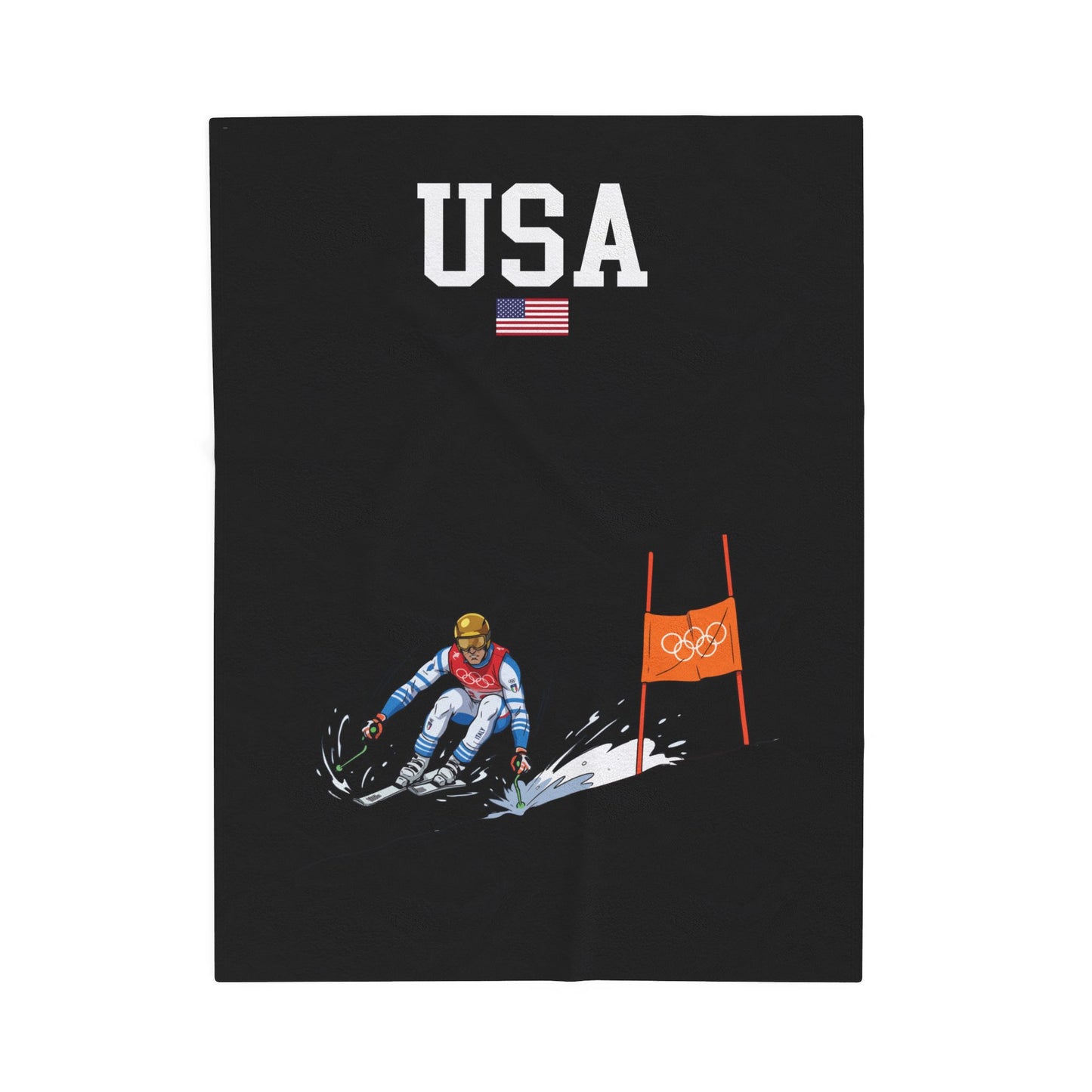 Princess Grace  TEAM USA  Velveteen Plush Blanket