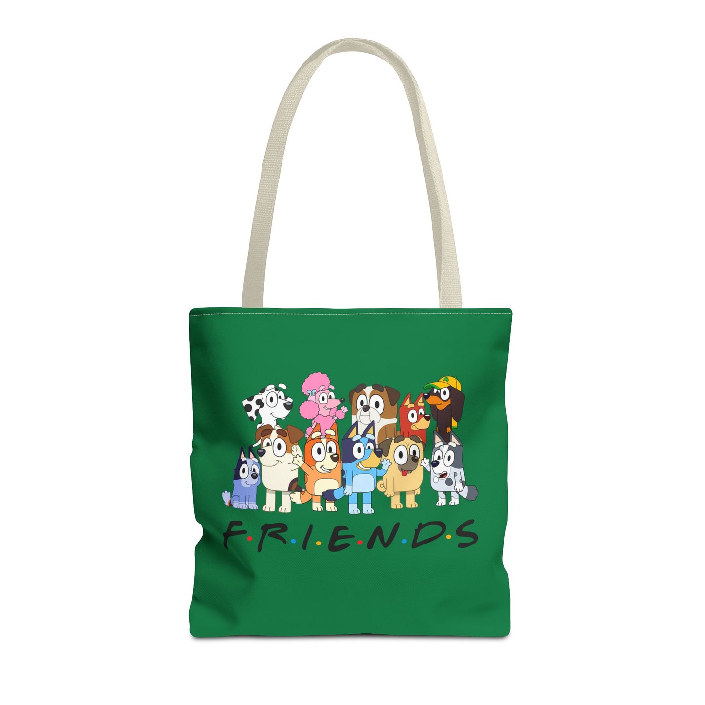 Princess Grace Bluey F.R.I.E.N.D.S. Cartoon Tote Bag Cute Animal Design for Friends and Fun Outings